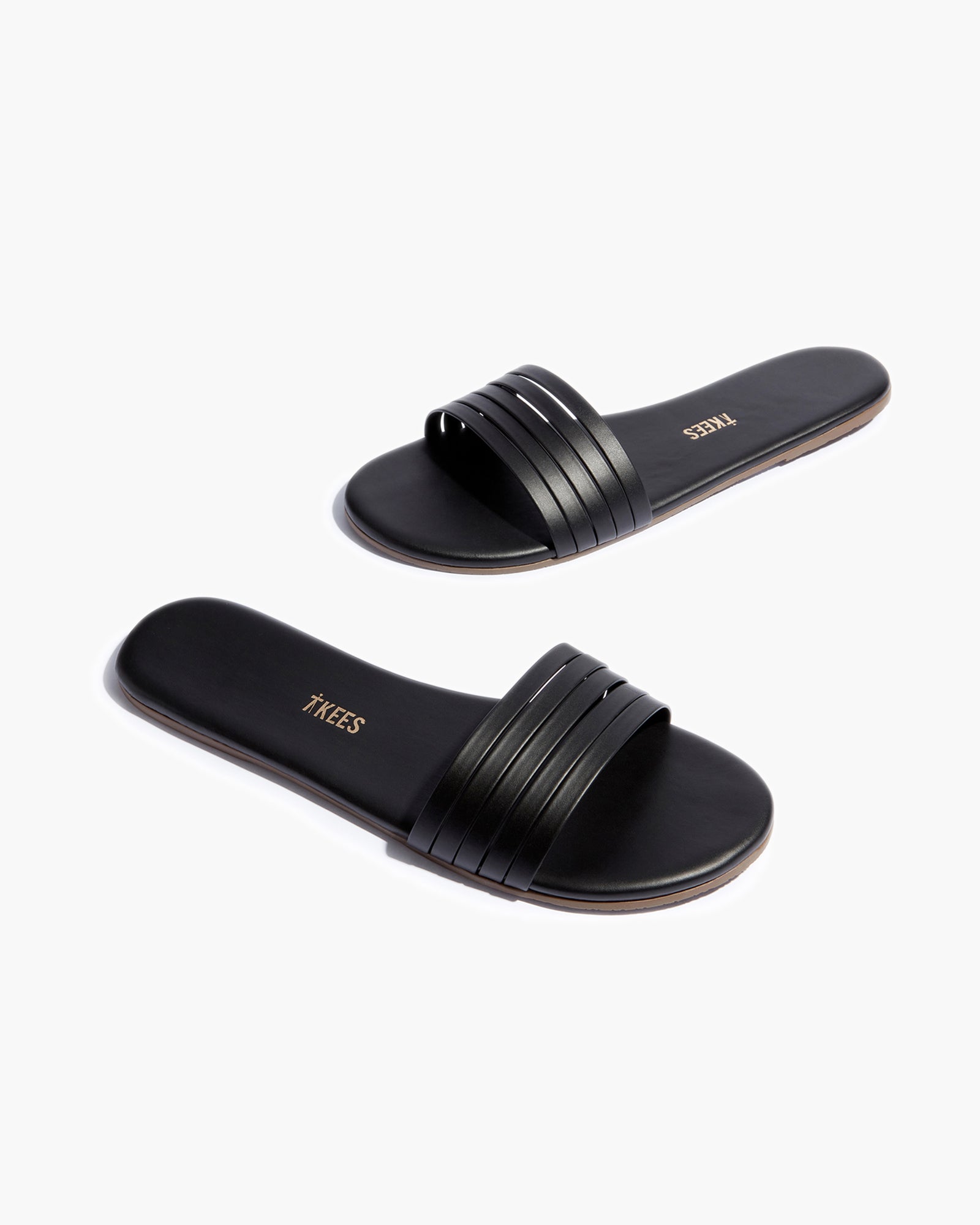 TKEES Austyn Women's Slides Black | RL8925340