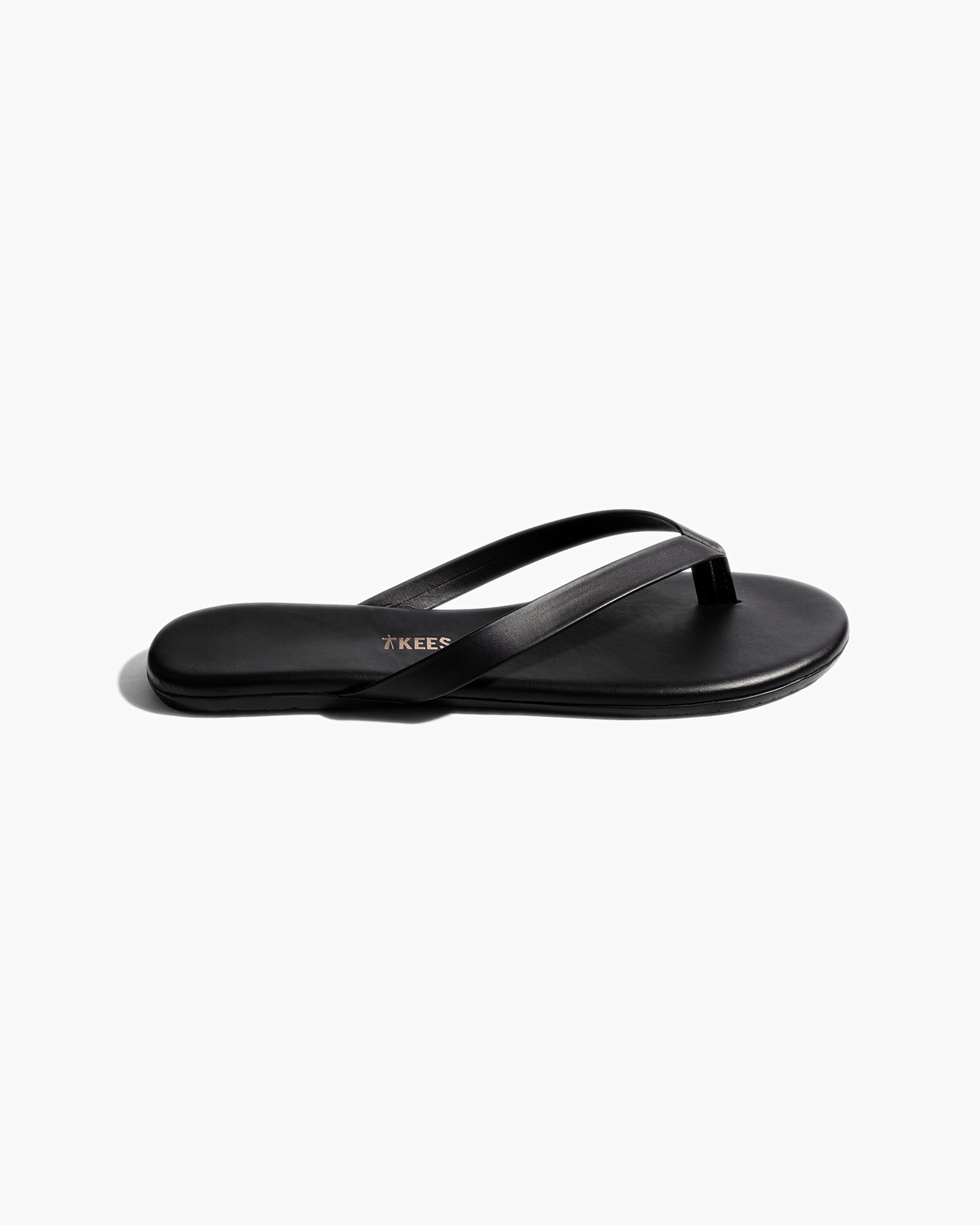 TKEES Boyfriend Vegan Women's Flip Flops Black | DI8429715