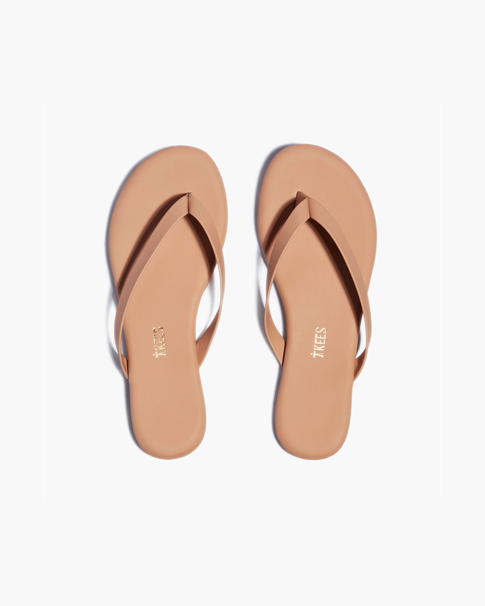 TKEES Boyfriend Vegan Women\'s Flip Flops Rose Gold | OA8163925