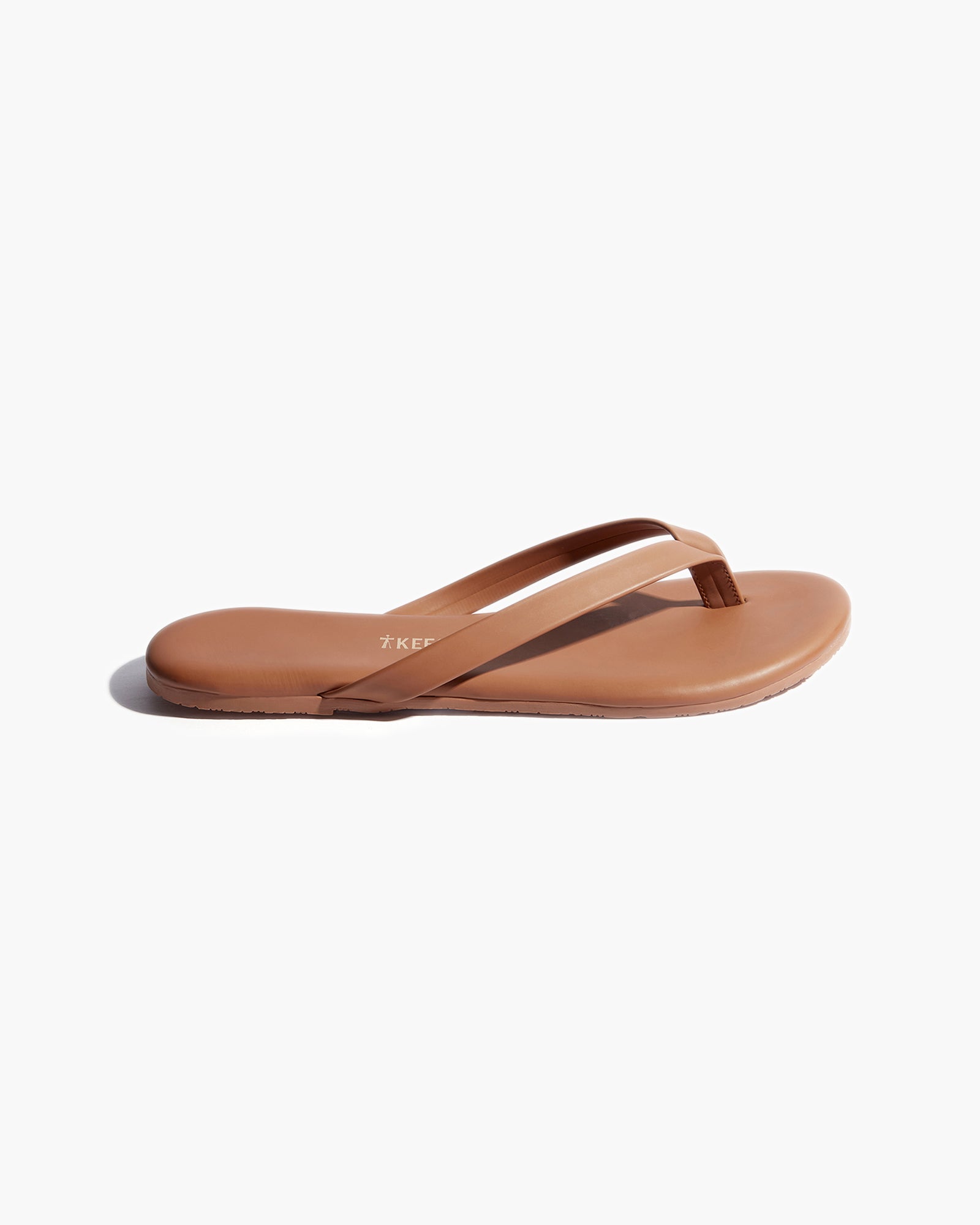 TKEES Boyfriend Vegan Women's Flip Flops Brown | RB9380571