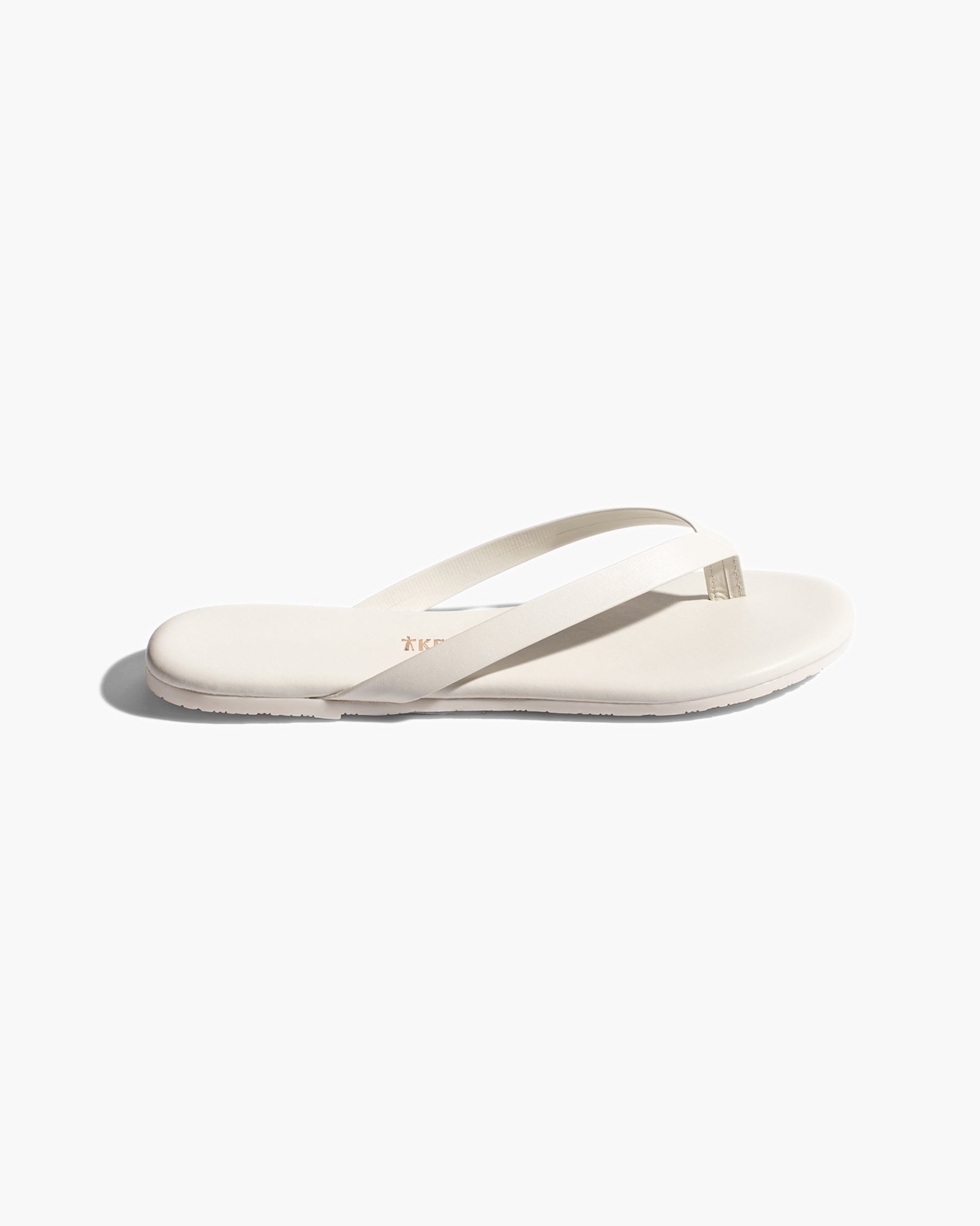 TKEES Boyfriend Women's Flip Flops Cream | BC6075342