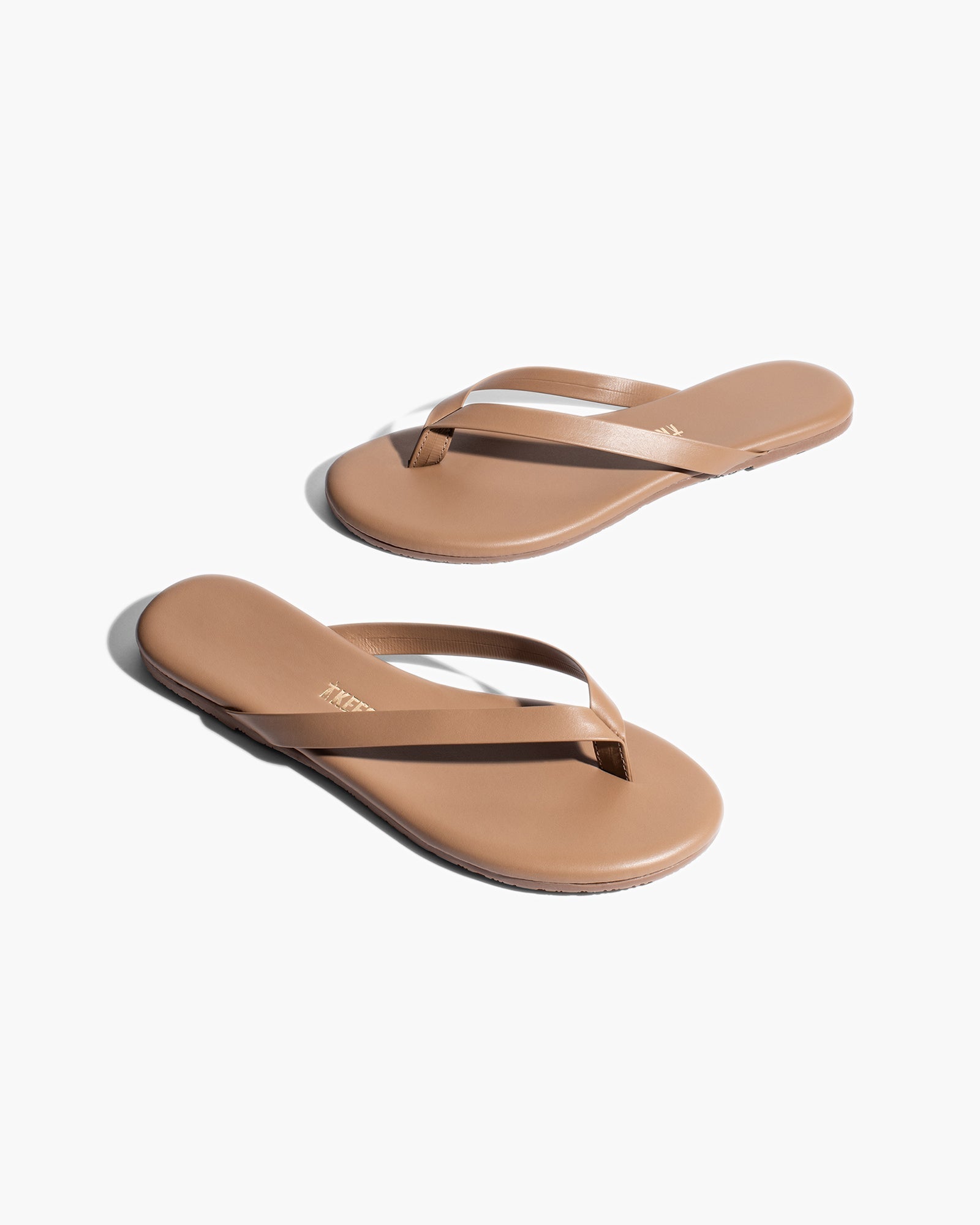 TKEES Boyfriend Women's Flip Flops Rose Gold | FE0583691