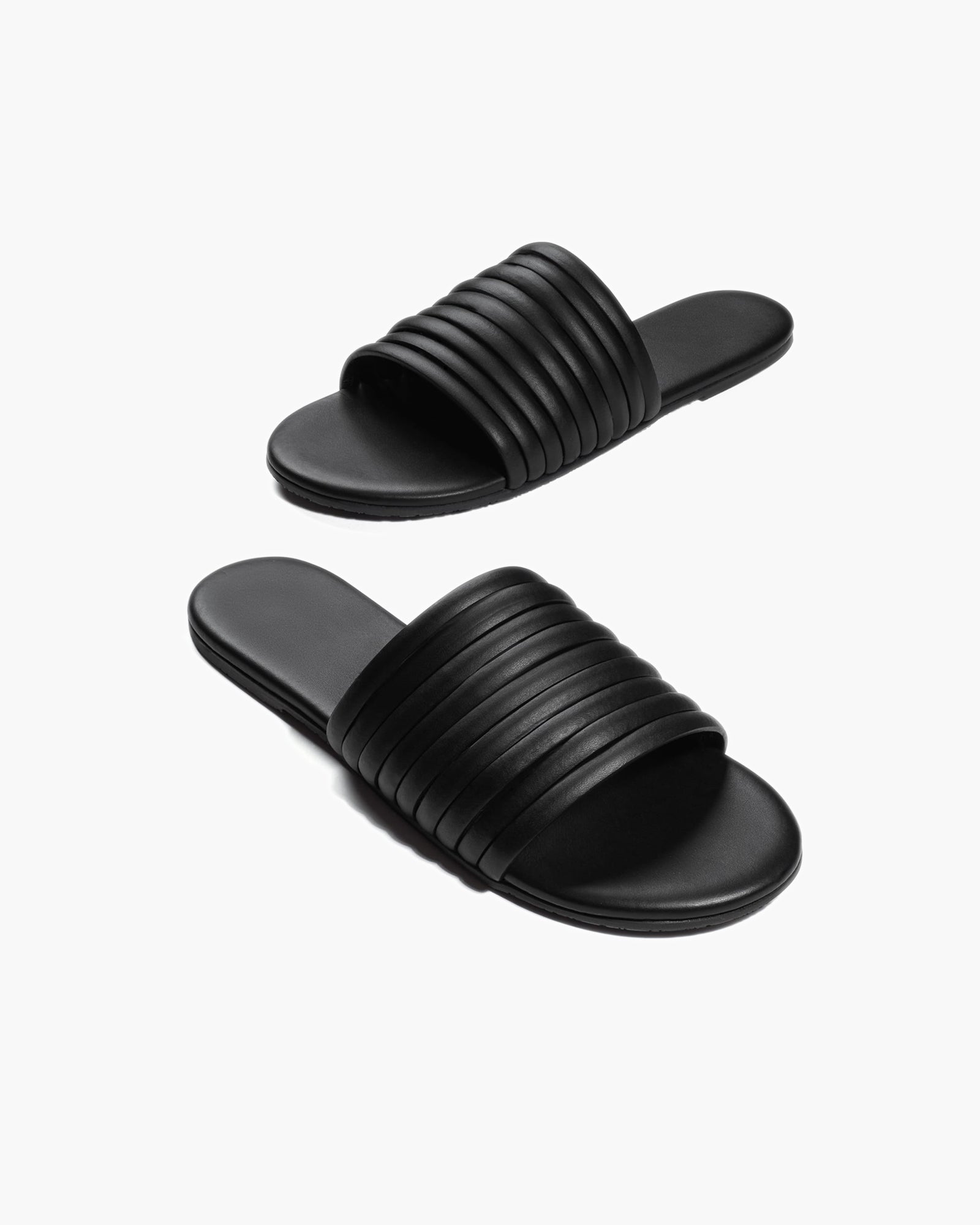 TKEES Caro Women's Slides Black | UC5147283