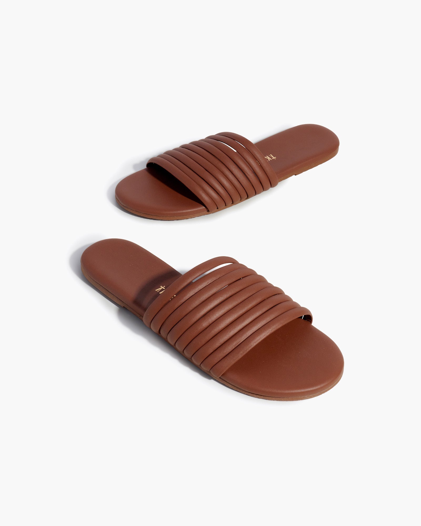 TKEES Caro Women's Slides Brown | NE3974152