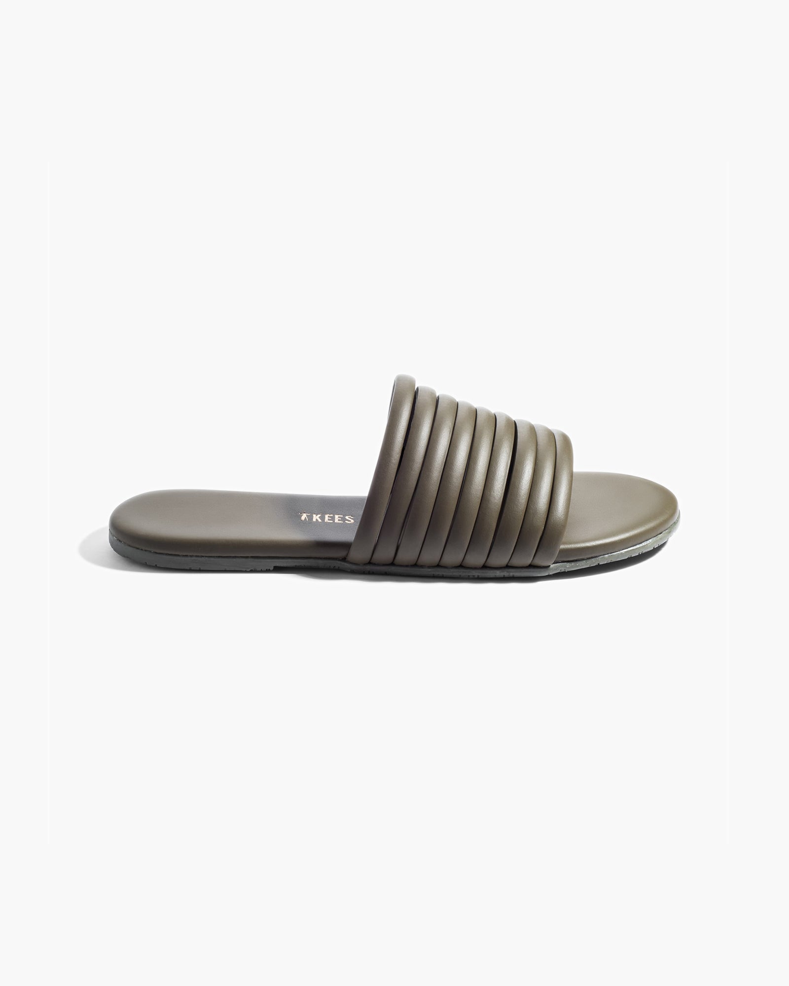 TKEES Caro Women's Slides Olive | NS5862093