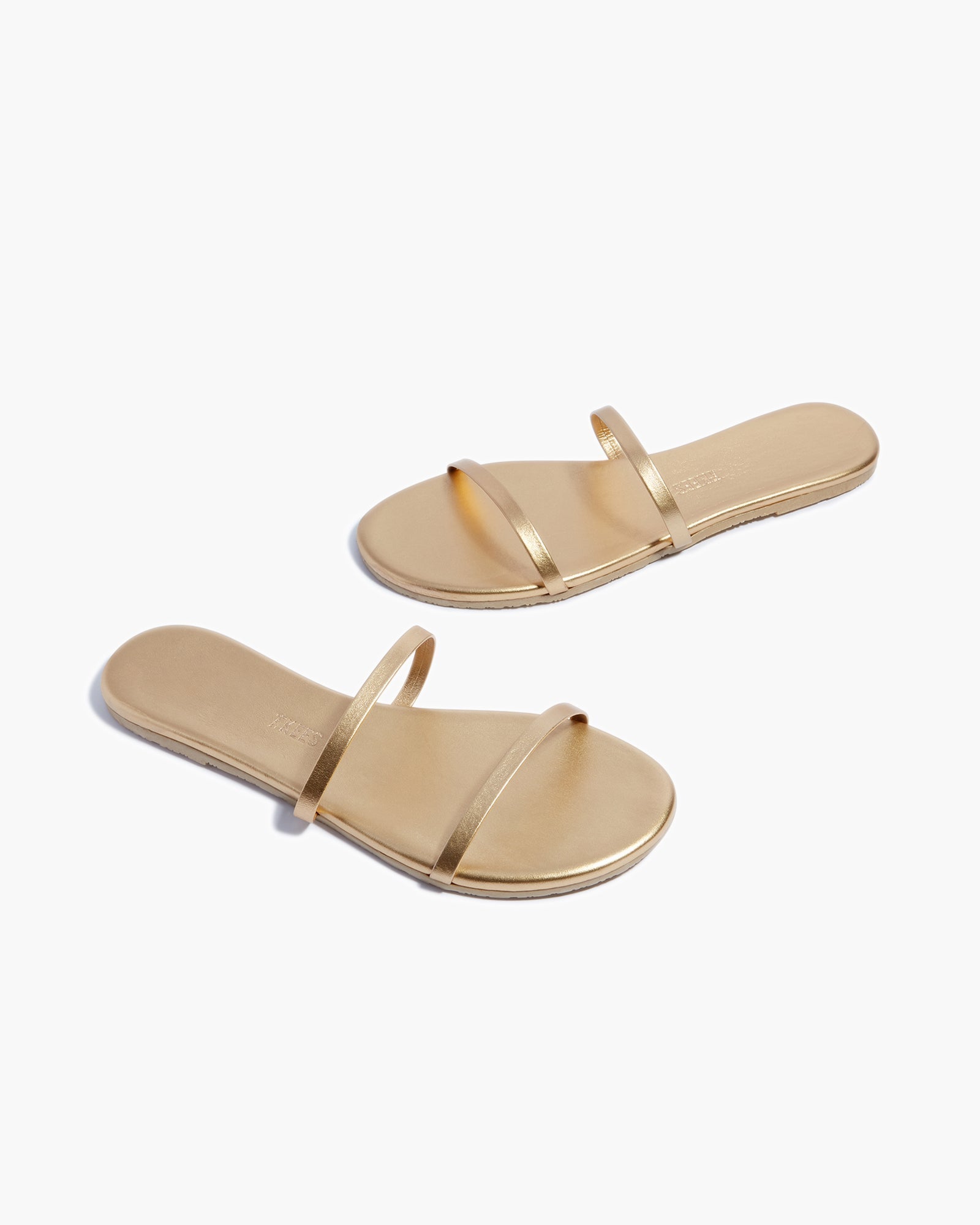 TKEES Gemma Metallics Women's Sandals Gold | ED9037415