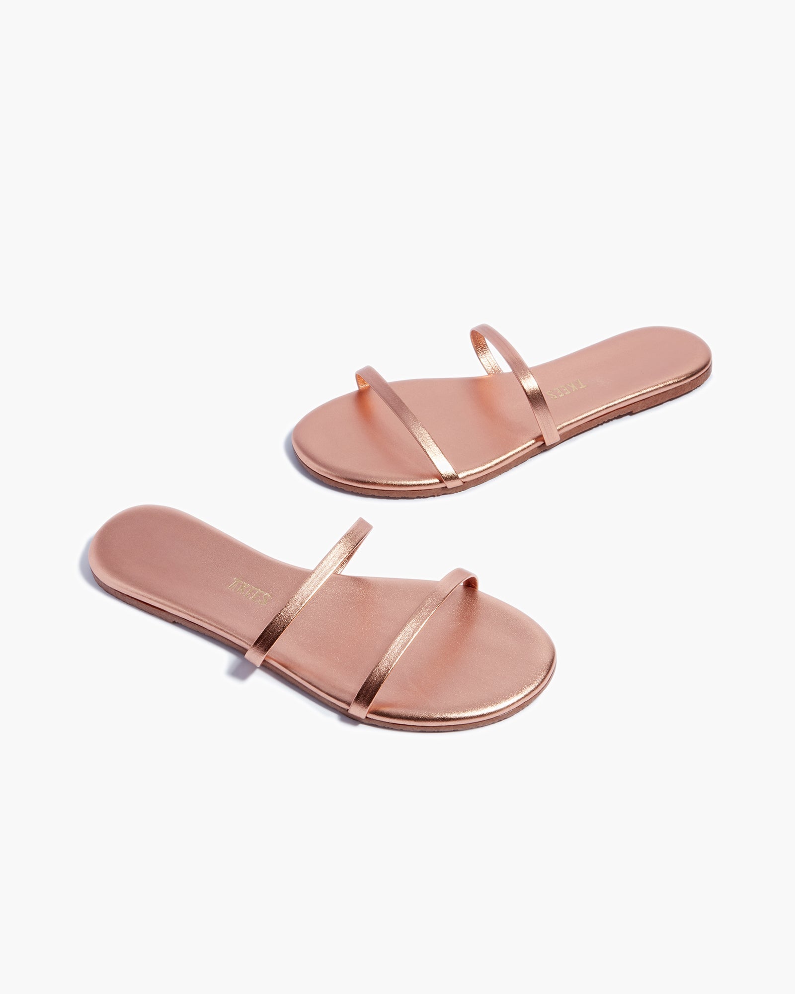 TKEES Gemma Metallics Women's Sandals Pink | BW9078361