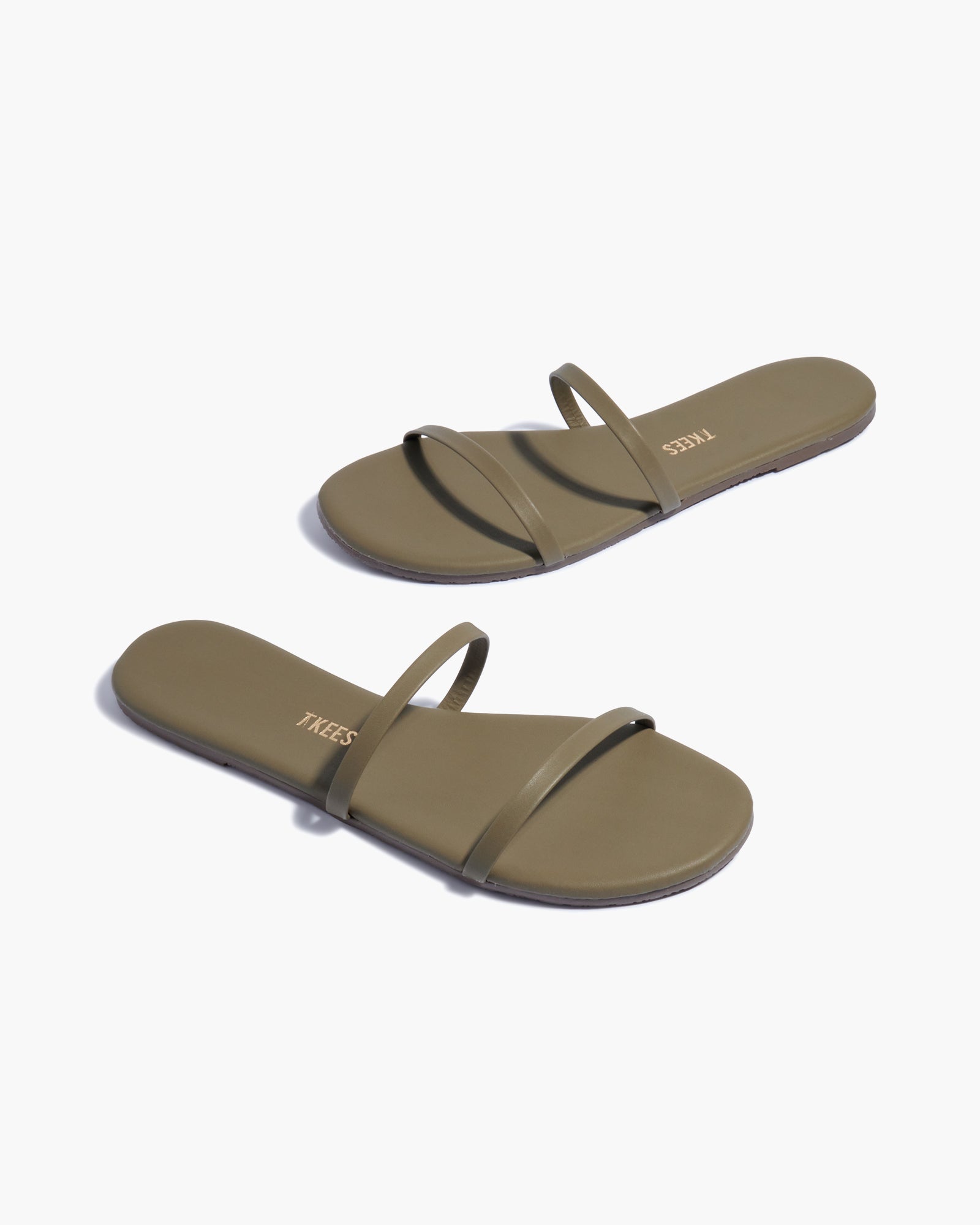 TKEES Gemma Pigments Women's Sandals Olive | YG1548706