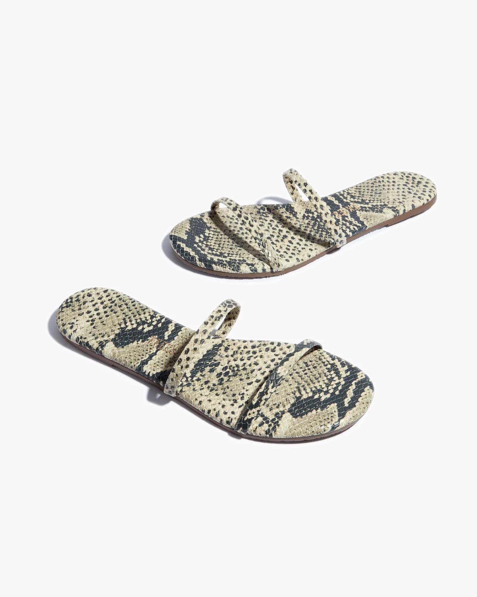 TKEES Gemma Vegan Animal Women's Sandals Brown Snake | SX6730298