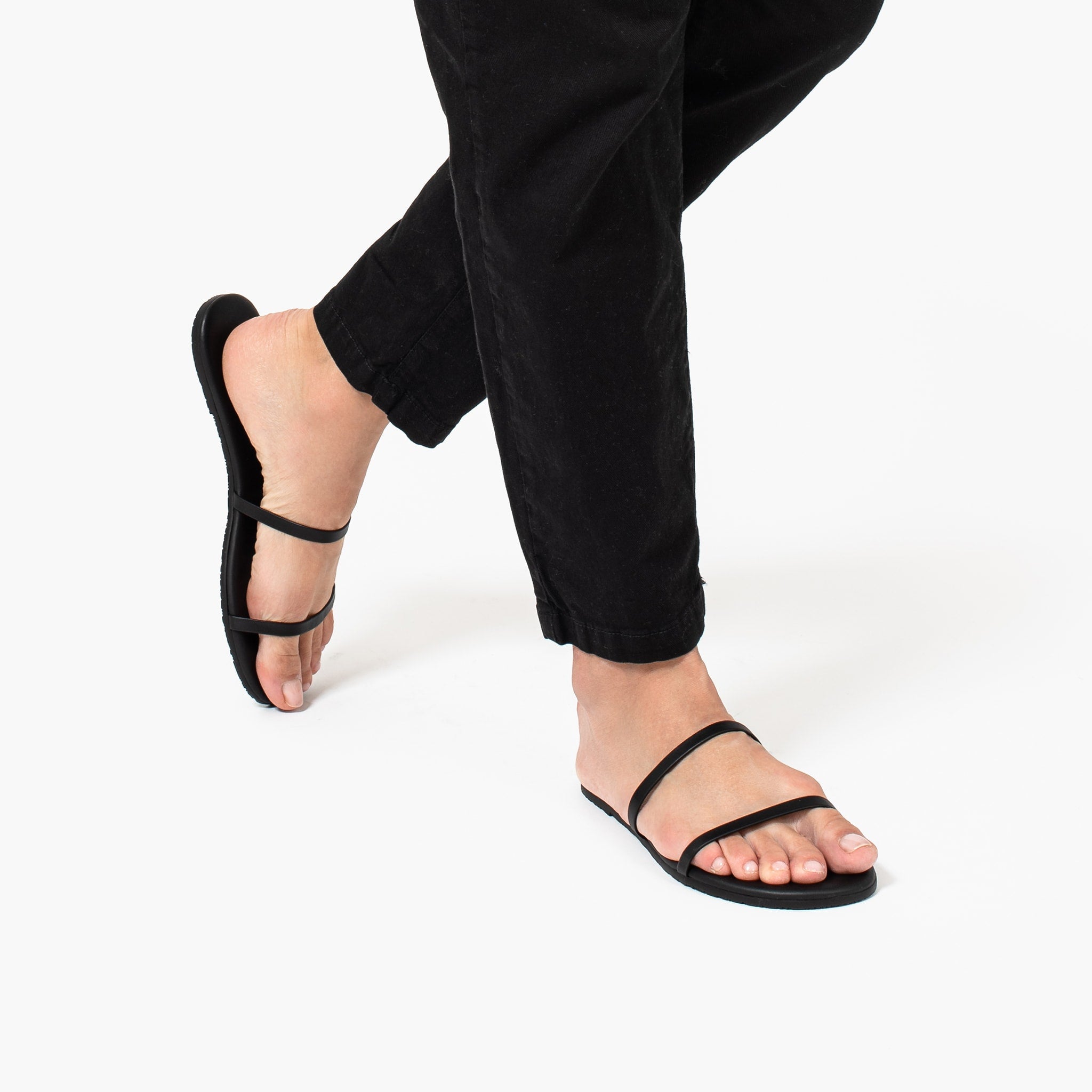 TKEES Gemma Women's Sandals Black | RP2937160