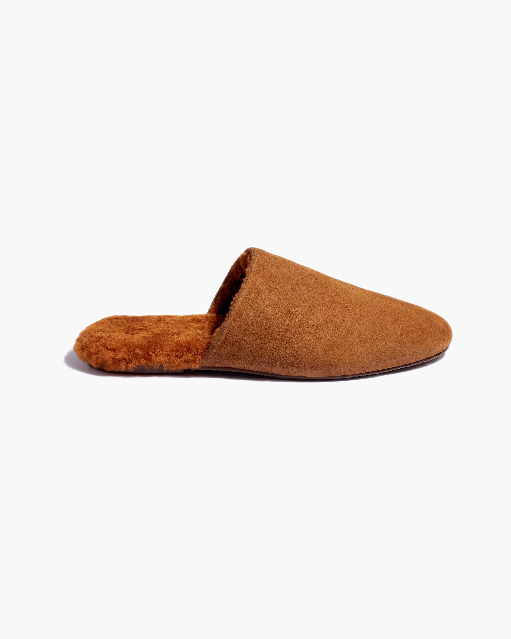 TKEES Ines Shearling Women's Slides Brown | SR1087623