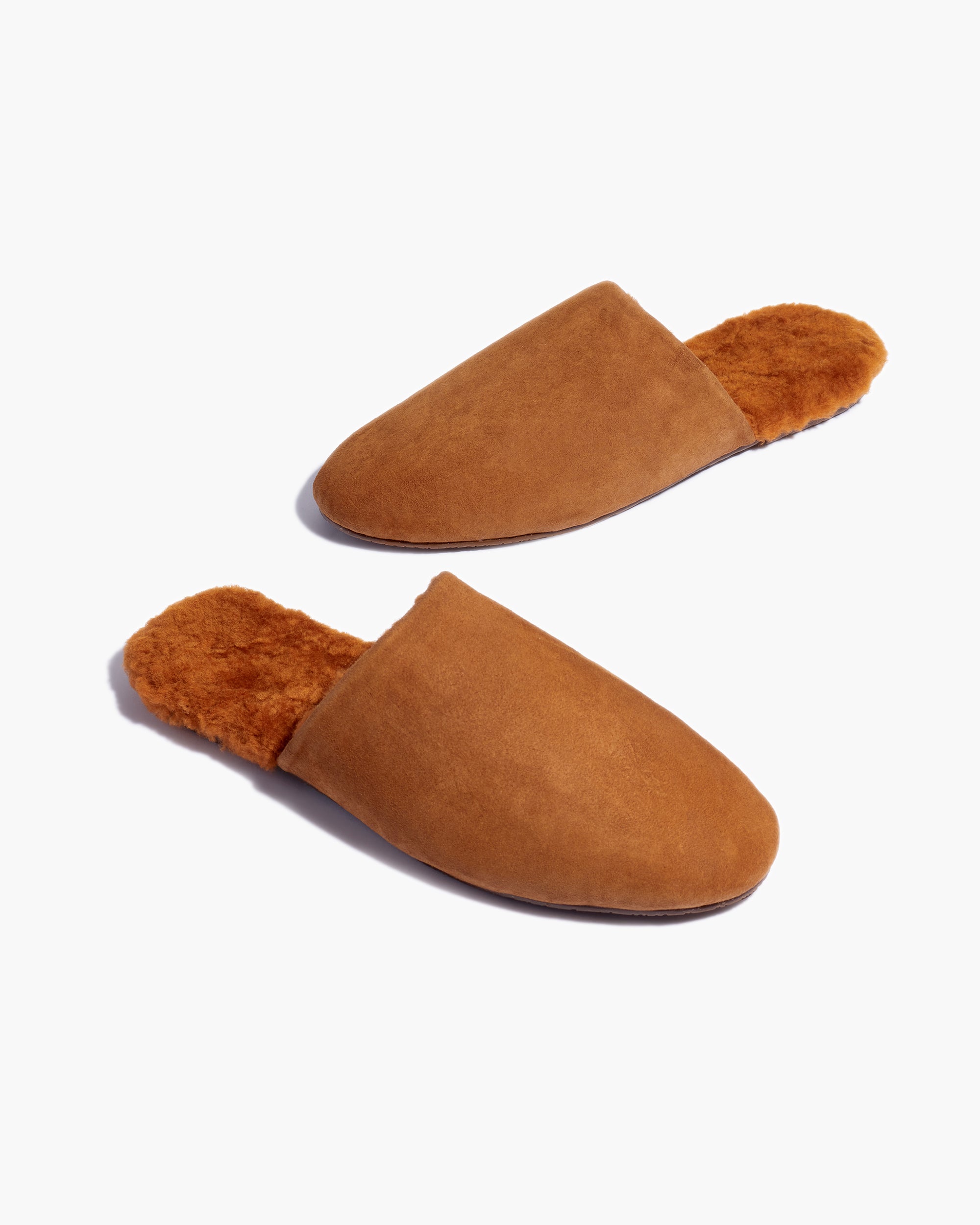 TKEES Ines Shearling Women's Slides Brown | SR1087623