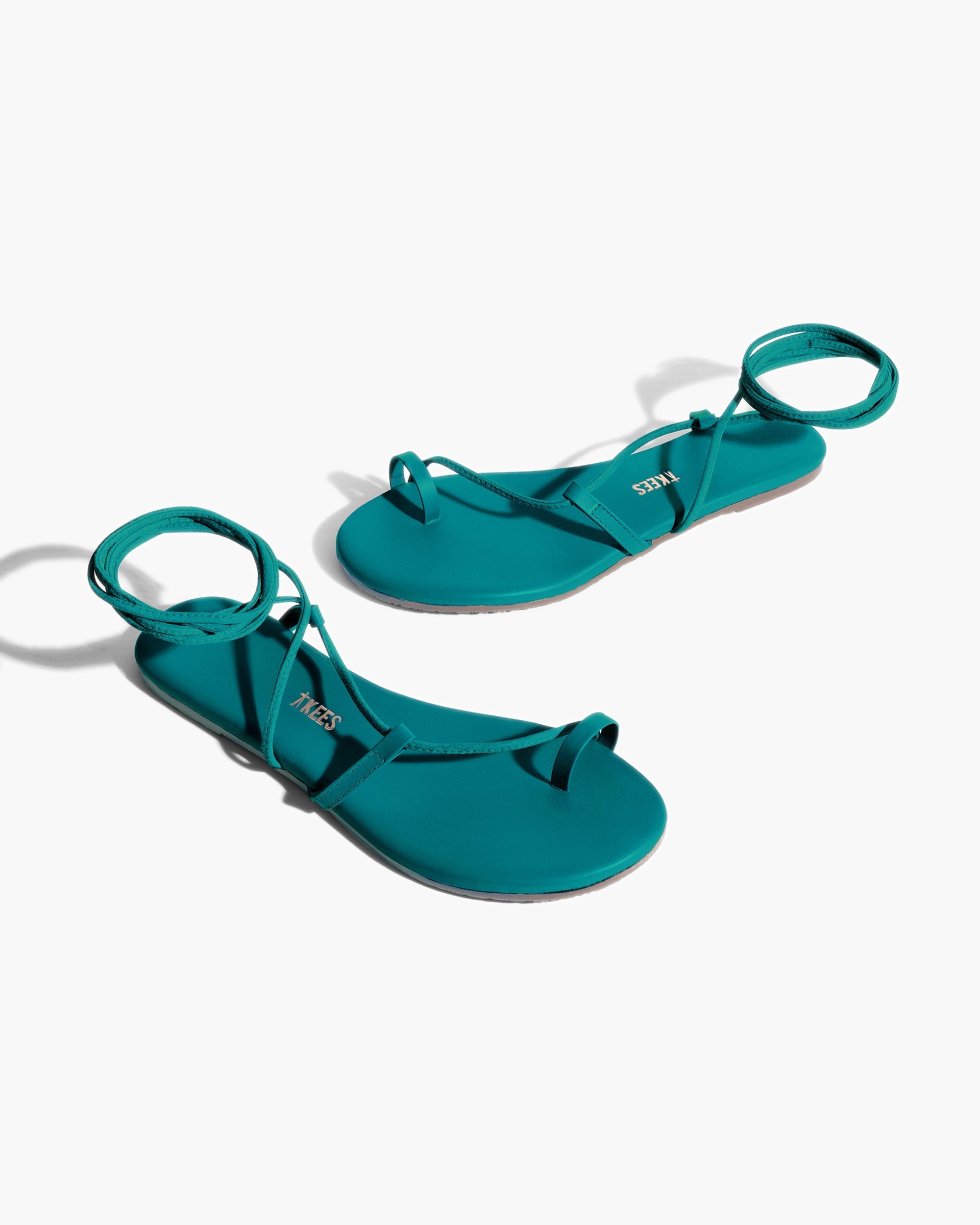 TKEES Jo Pigments Women's Sandals Turquoise | QF0627548