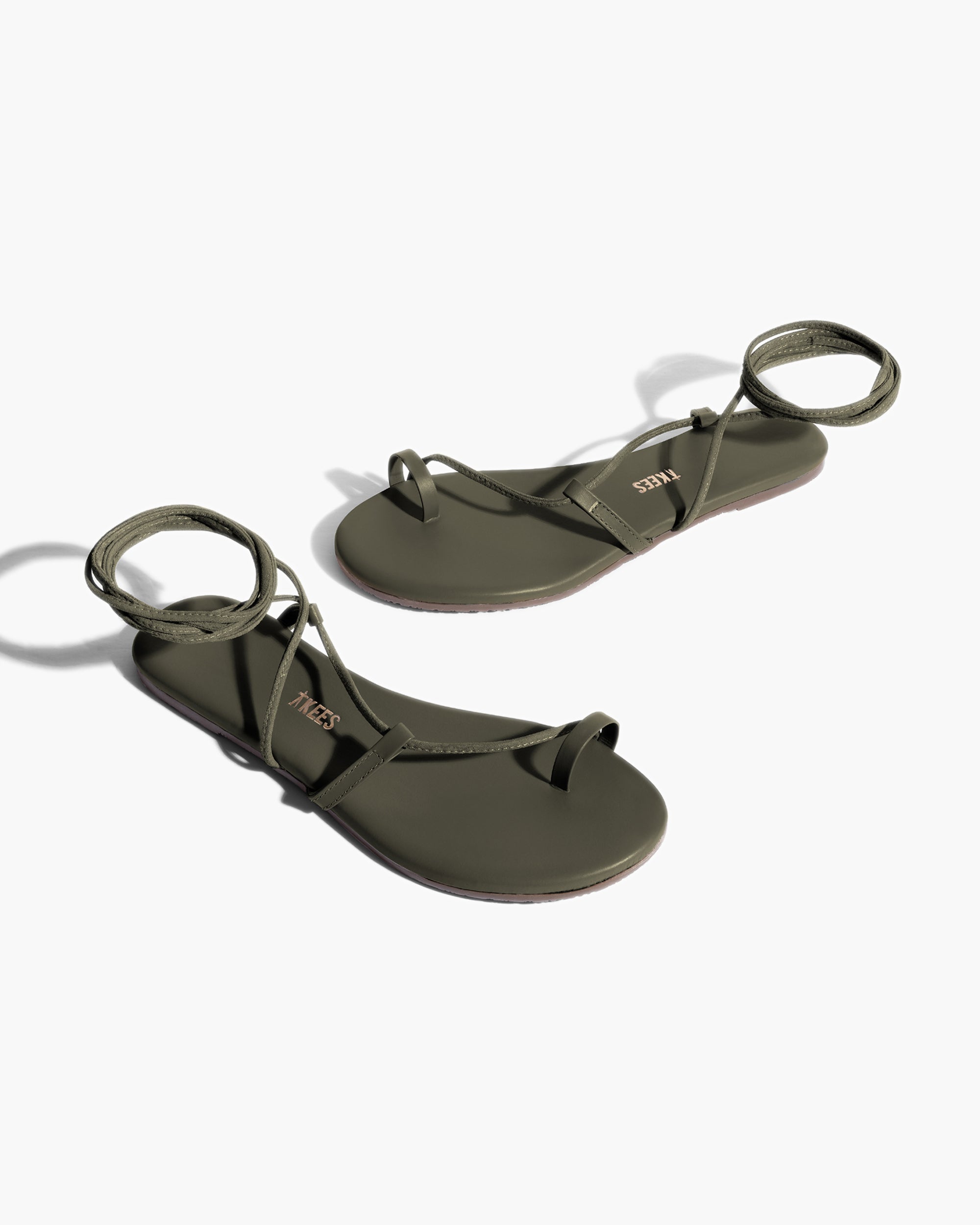 TKEES Jo Women's Sandals Olive | FR5936810