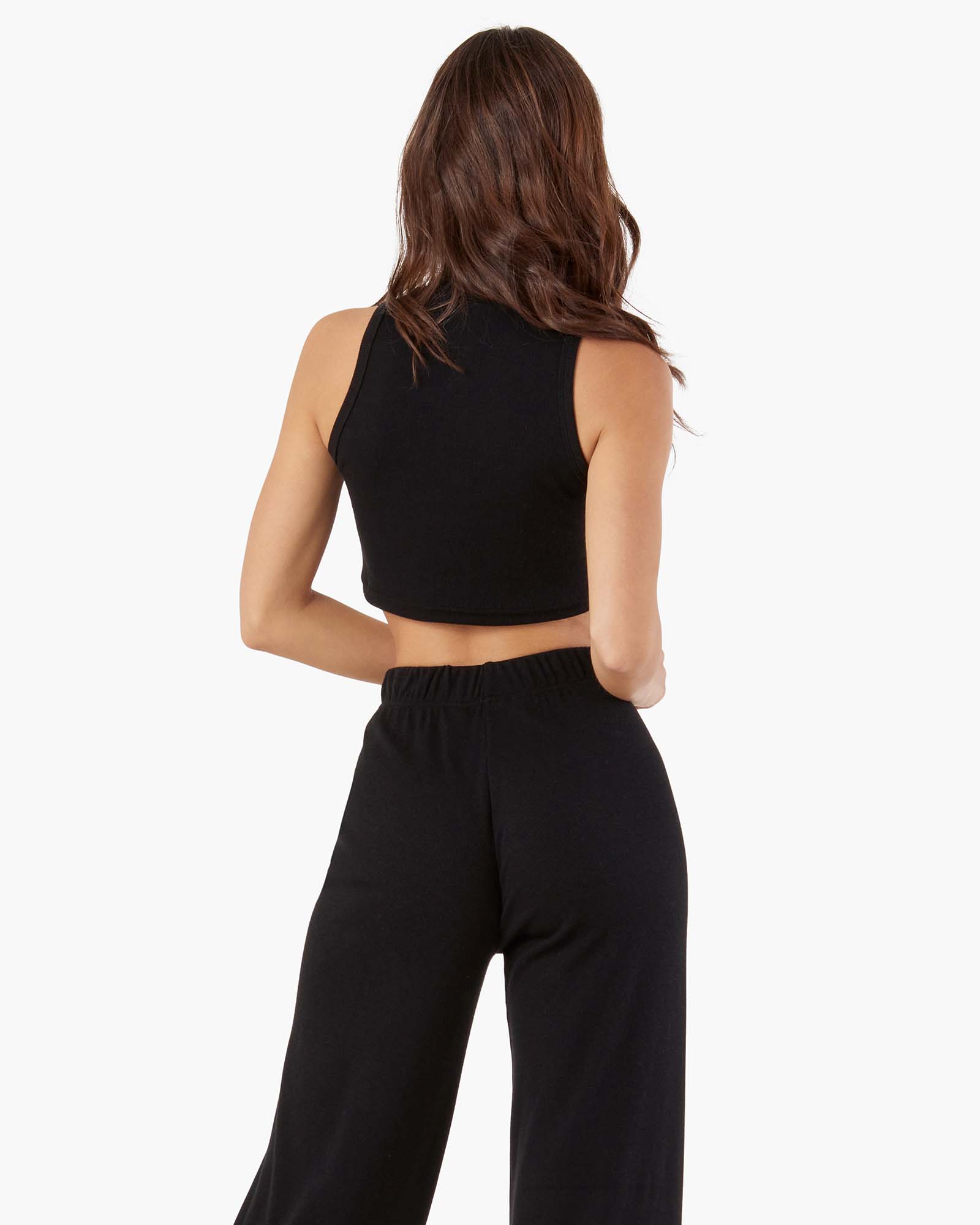 TKEES Light Rib Culotte Women's Pants Black | SI4175326