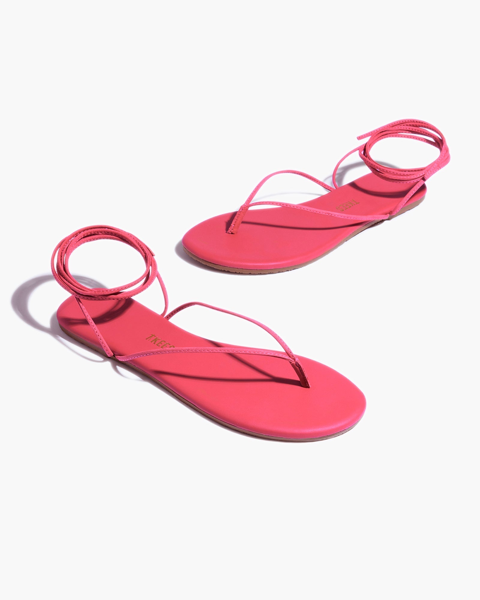 TKEES Lilu Pigments Women's Sandals Pink | LB8321467