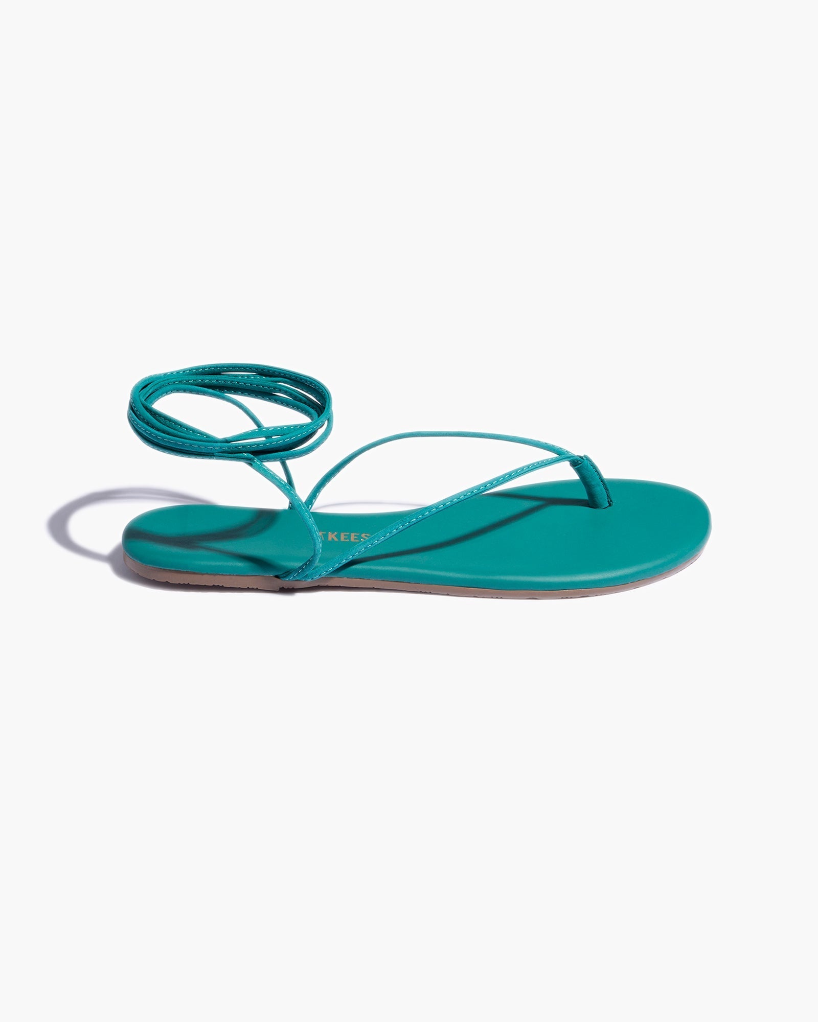 TKEES Lilu Pigments Women's Sandals Turquoise | JY9734210