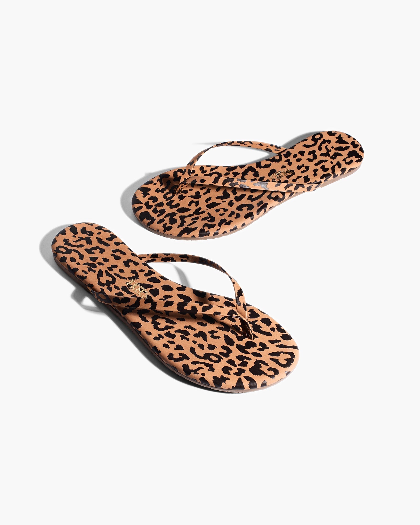 TKEES Lily Animal Women's Flip Flops Leopard | NI0162847