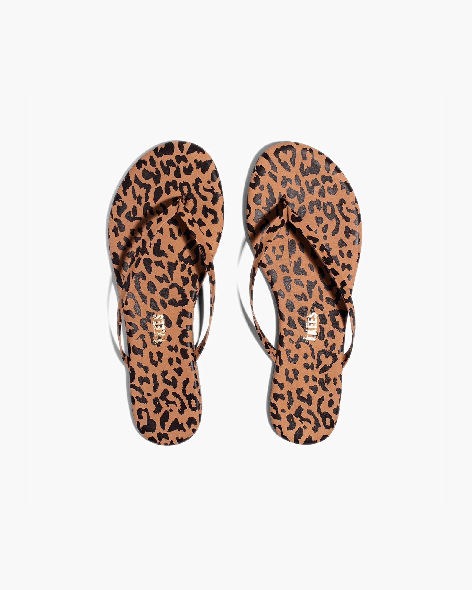 TKEES Lily Animal Women\'s Flip Flops Leopard | NI0162847