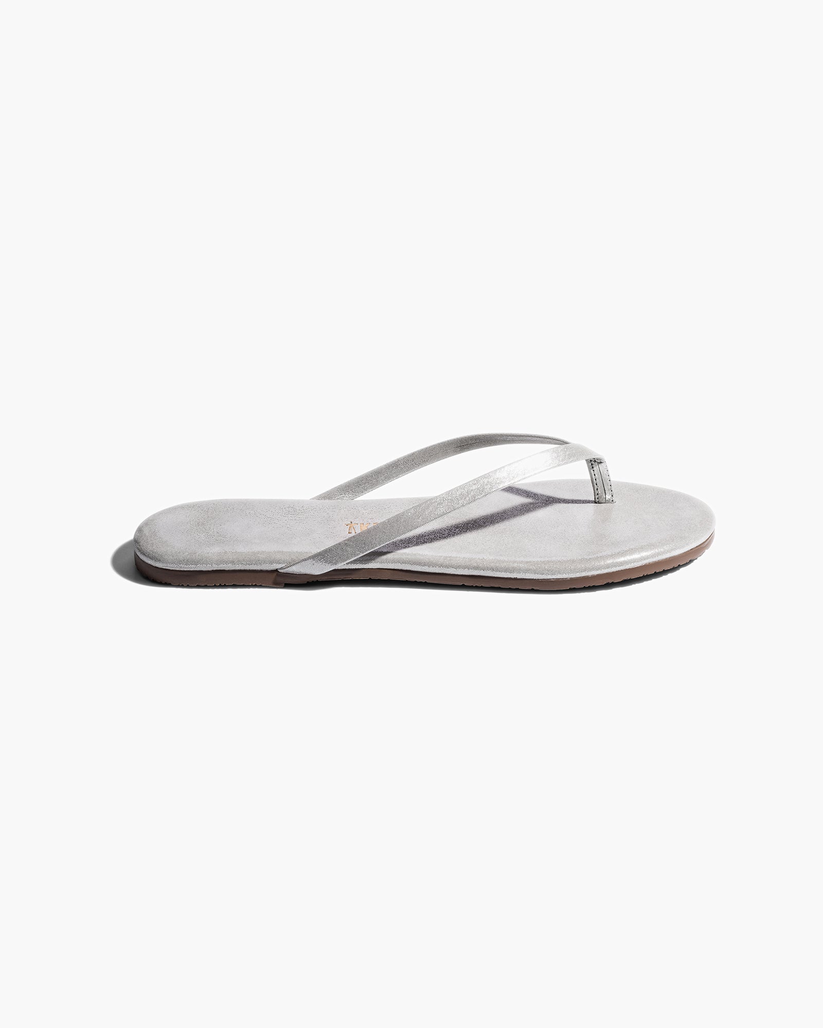 TKEES Lily Glitters Women's Flip Flops White | ZH3596128