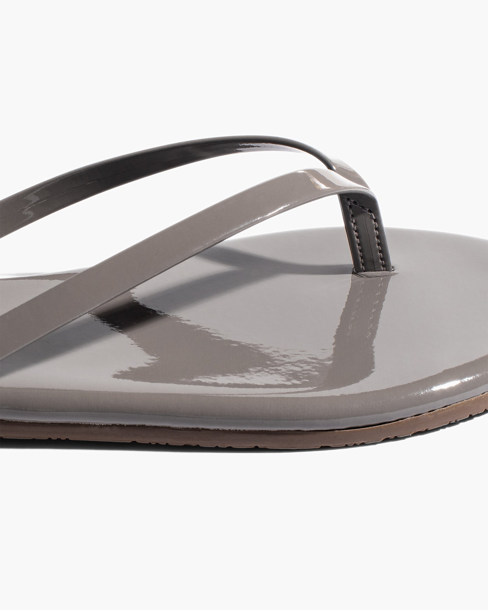 TKEES Lily Glosses Women's Flip Flops Grey | CR0368975