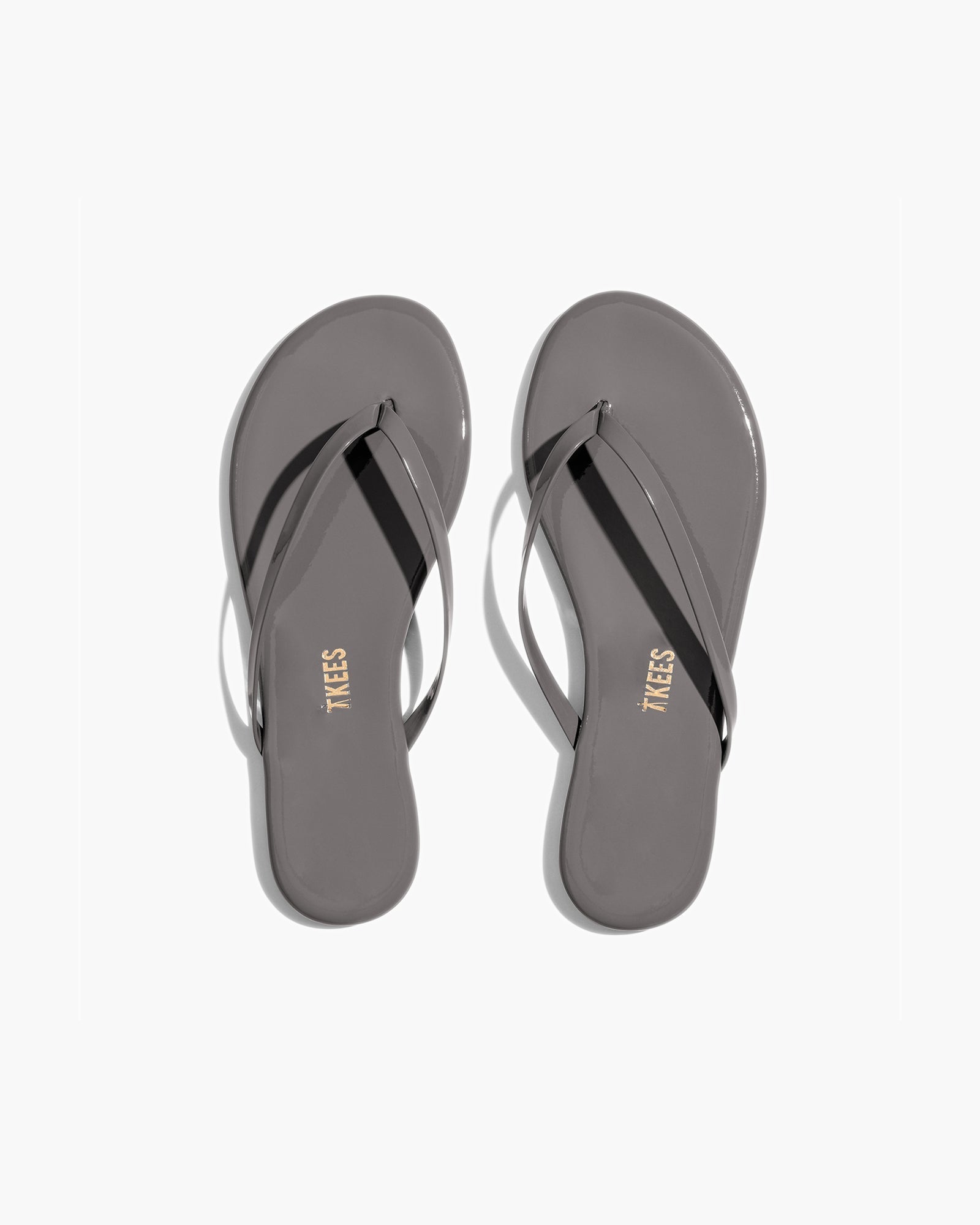 TKEES Lily Glosses Women\'s Flip Flops Grey | CR0368975