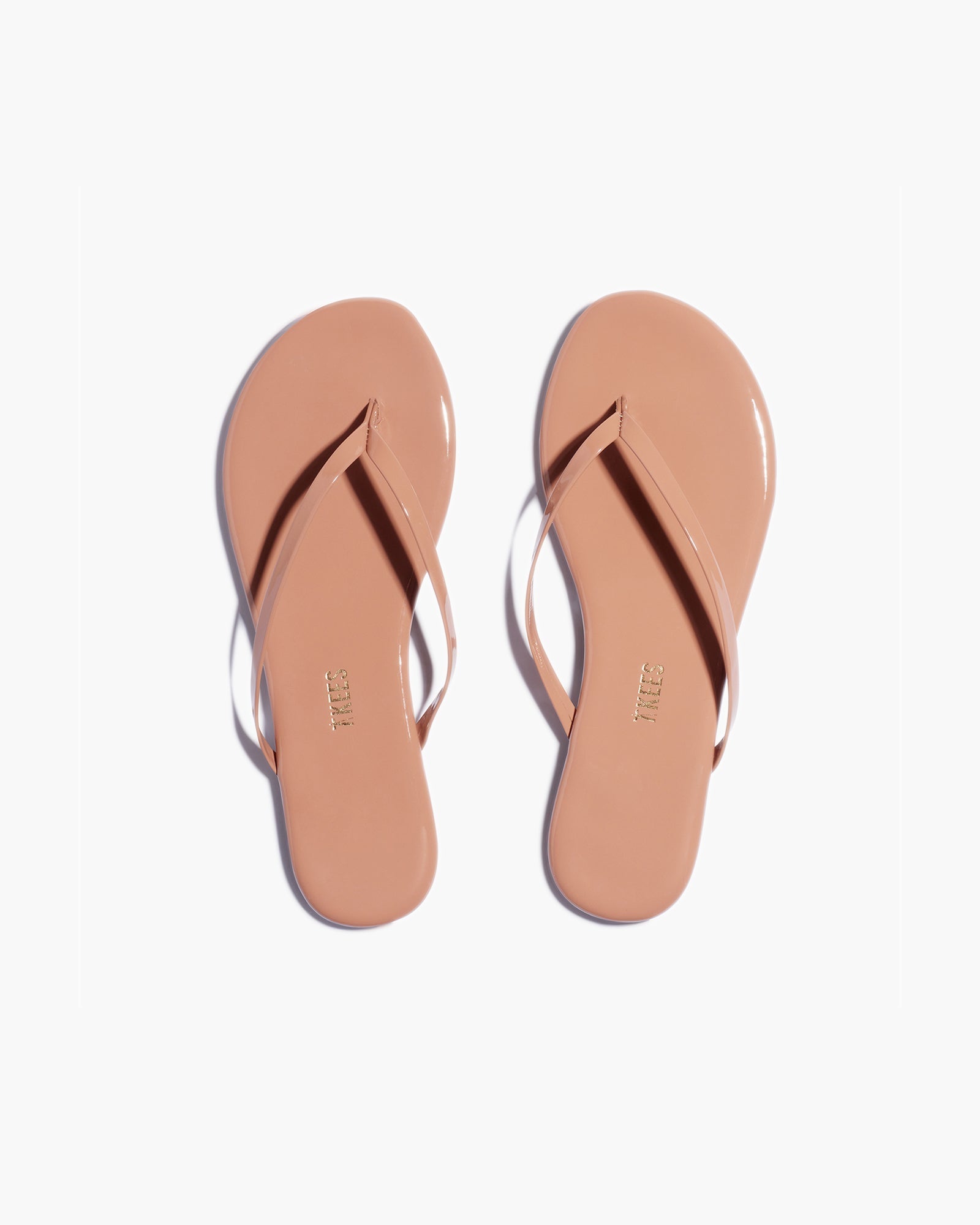 TKEES Lily Glosses Women\'s Flip Flops Rose Gold | YQ9501643