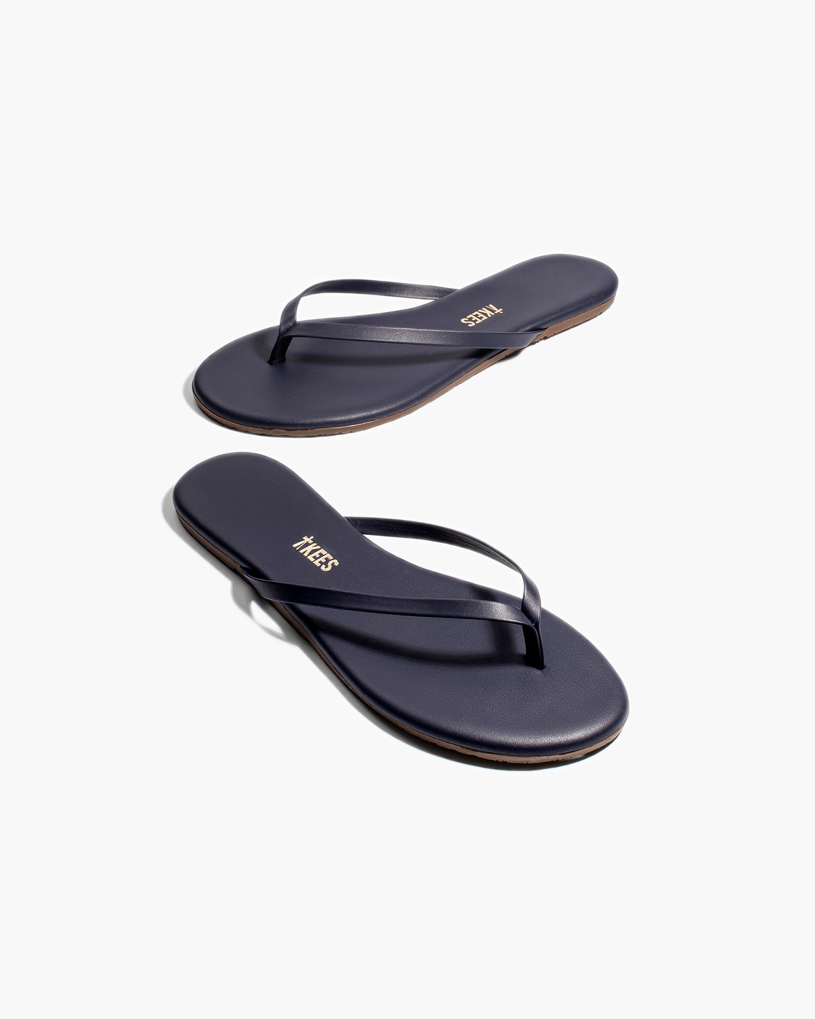 TKEES Lily Liners Women's Flip Flops Black | SC2076139