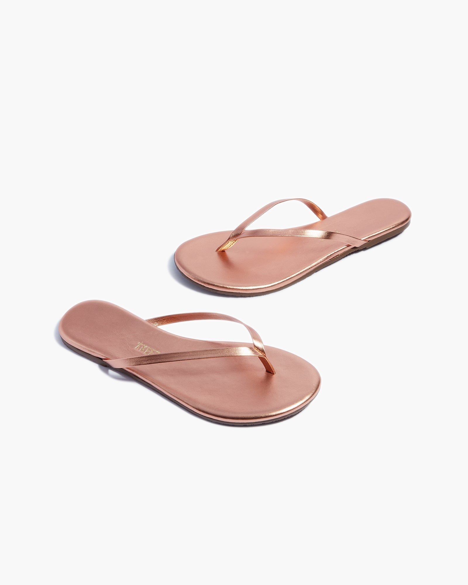 TKEES Lily Metallics Women's Flip Flops Pink | YR9486125