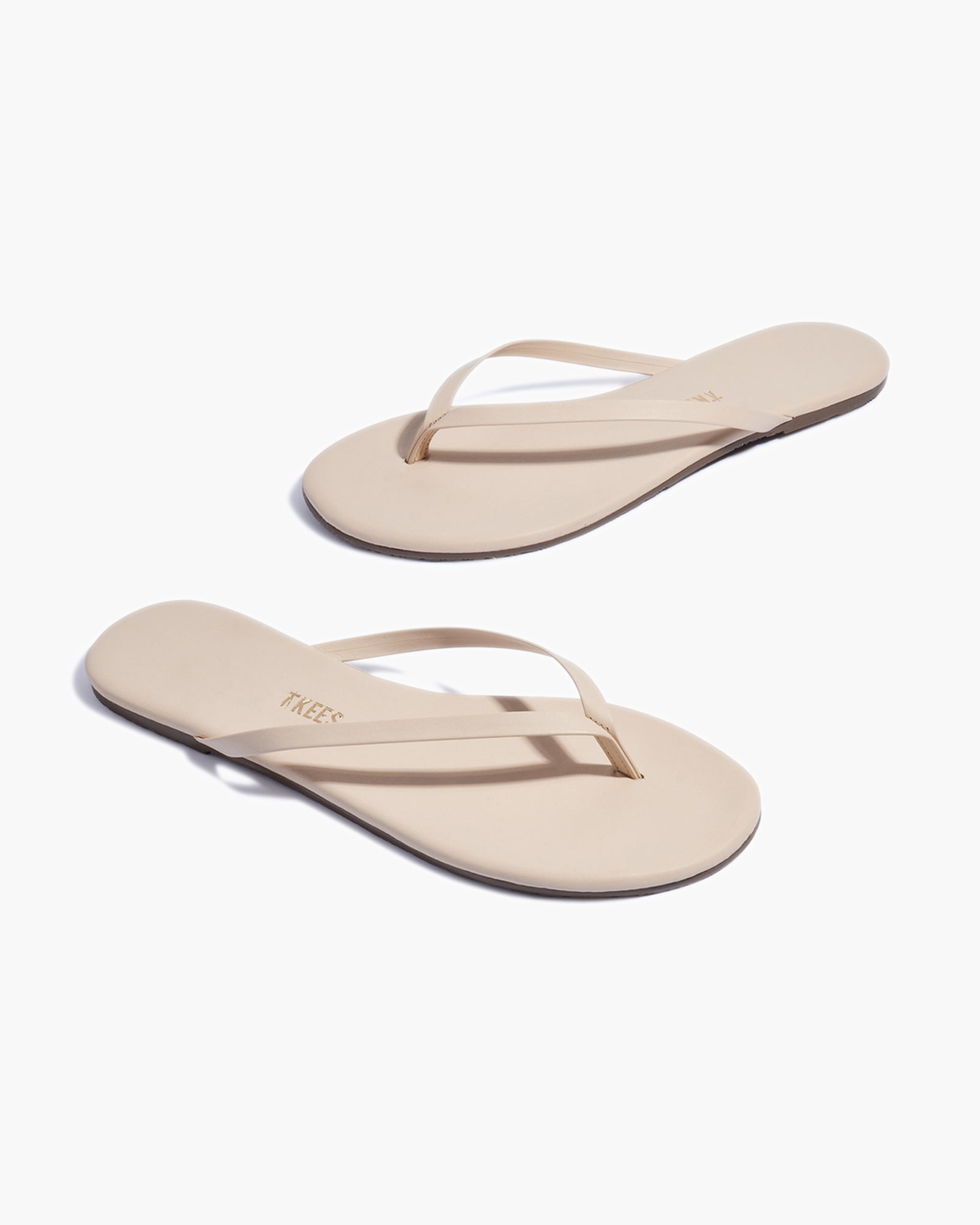 TKEES Lily Nudes Women's Flip Flops Beige | QP2139567