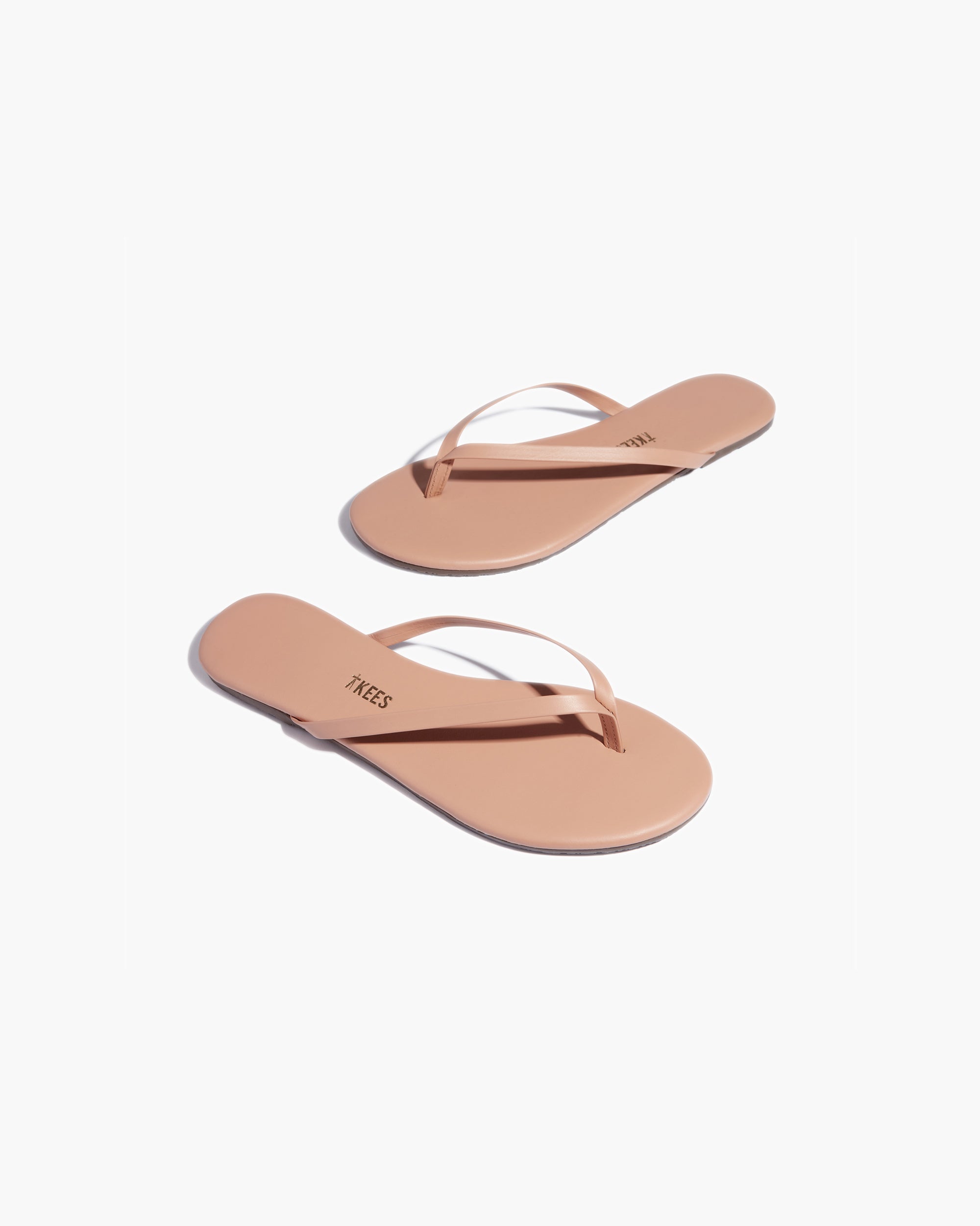 TKEES Lily Nudes Women's Flip Flops Beige | UA5793812