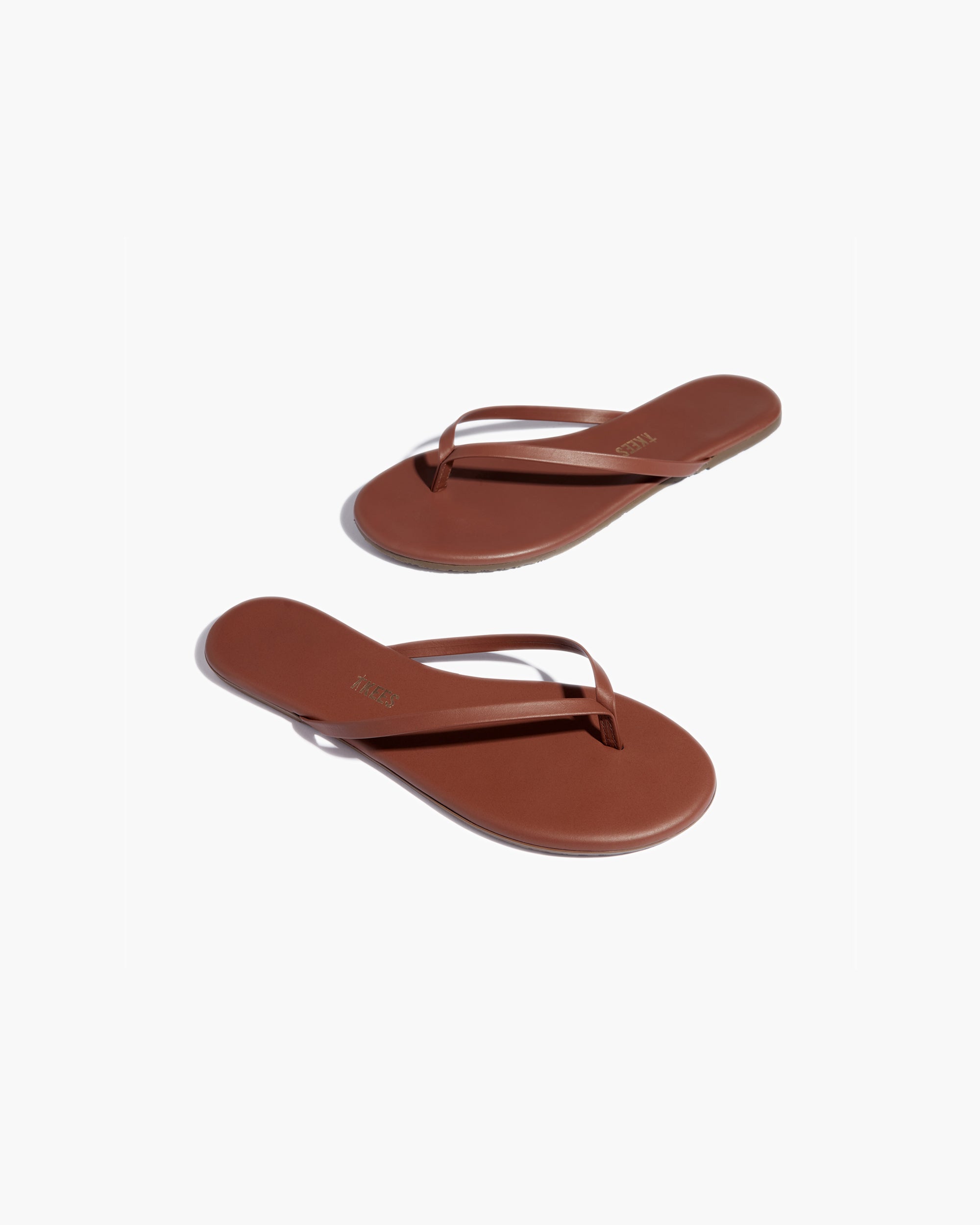 TKEES Lily Nudes Women's Flip Flops Brown | DN6034279