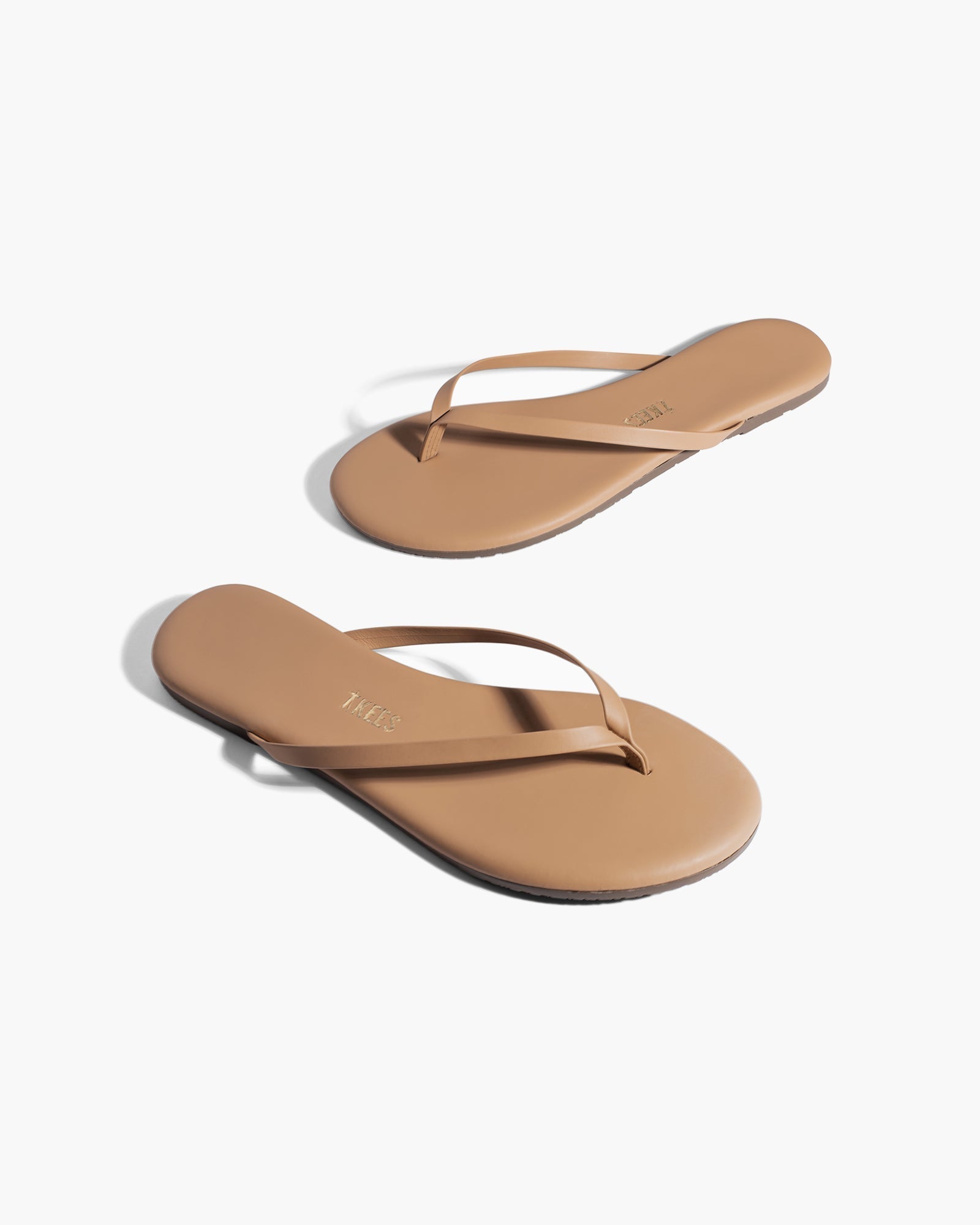 TKEES Lily Nudes Women's Flip Flops Brown | HX9814673