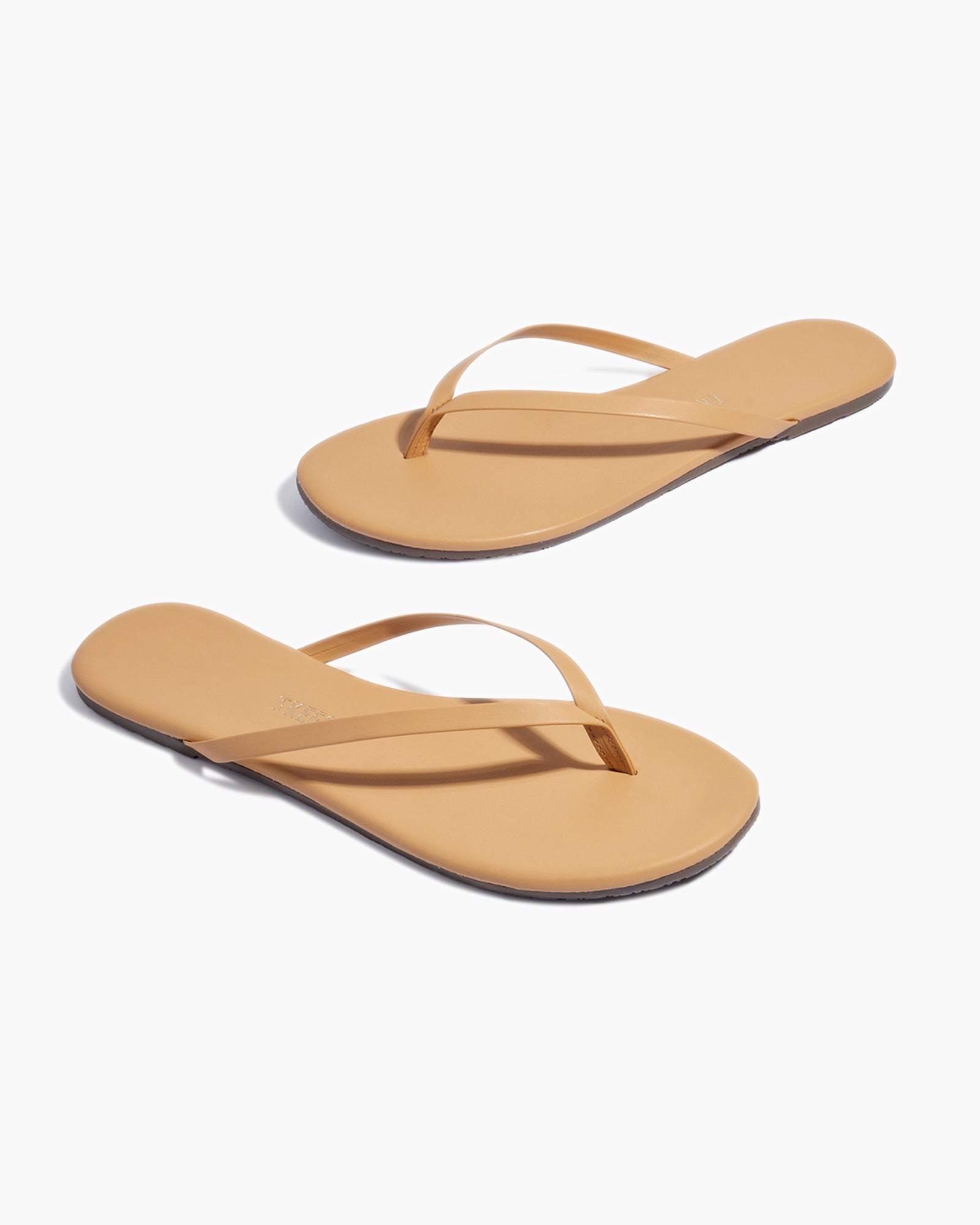 TKEES Lily Nudes Women's Flip Flops Brown | RC0826715