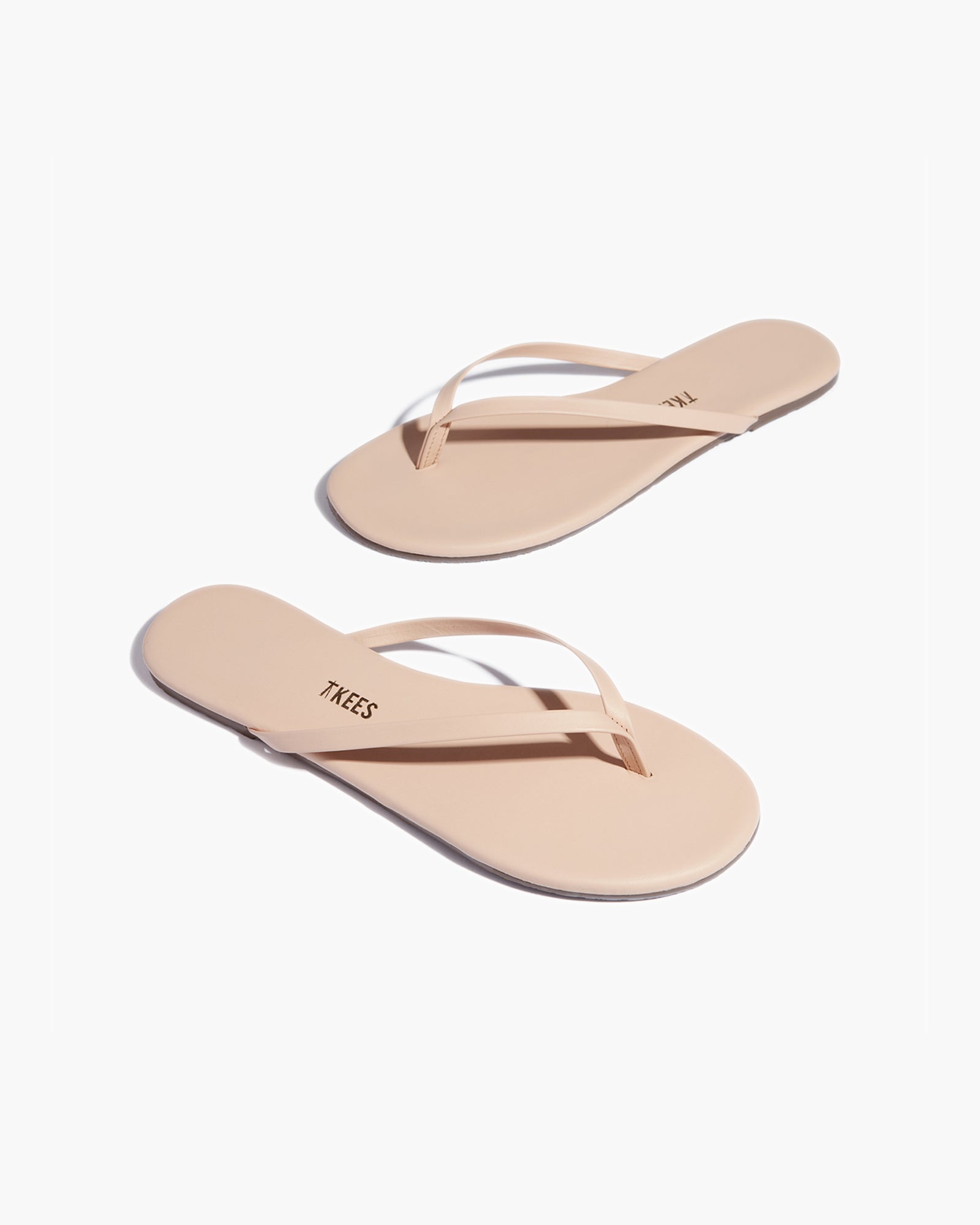 TKEES Lily Nudes Women's Flip Flops Rose | MN5148902