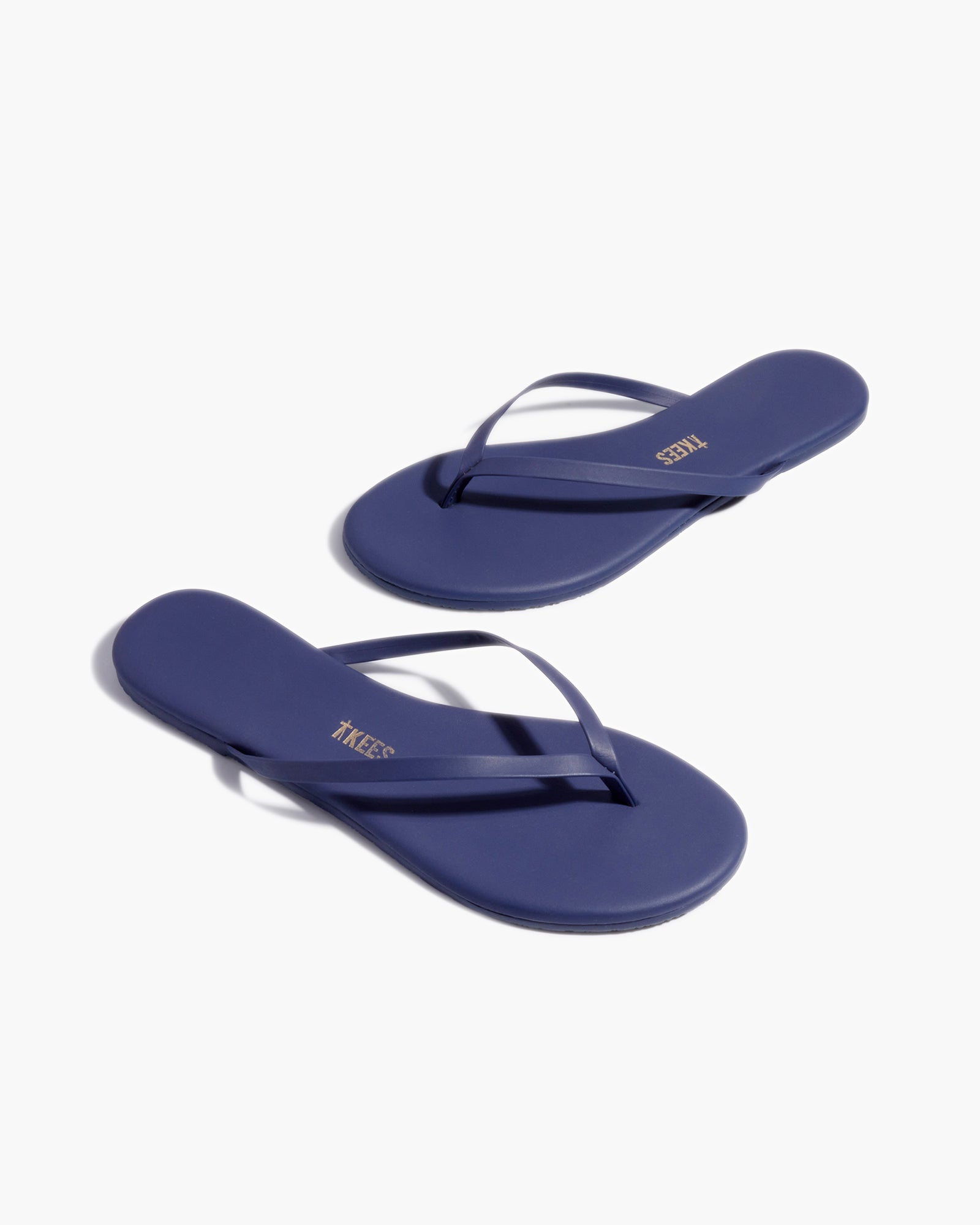 TKEES Lily Pigments Women's Flip Flops Blue | QD6820735