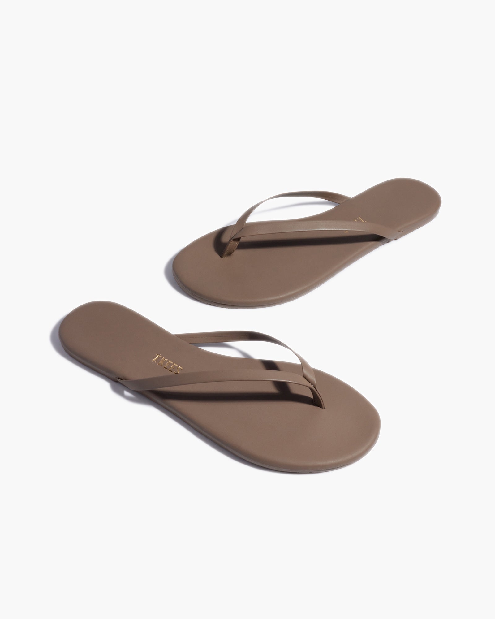 TKEES Lily Pigments Women's Flip Flops Brown | YD2174659