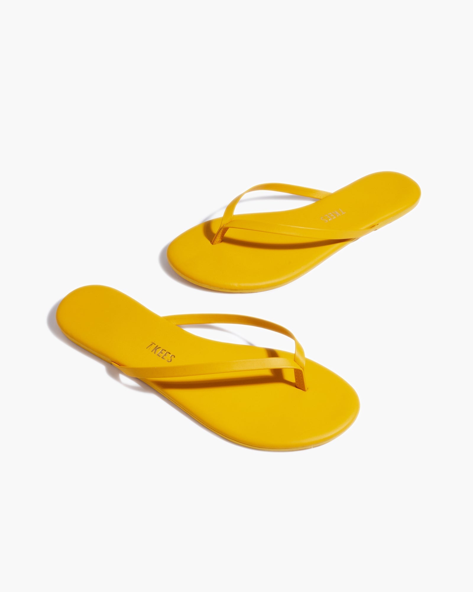 TKEES Lily Pigments Women's Flip Flops Yellow | SK1568032