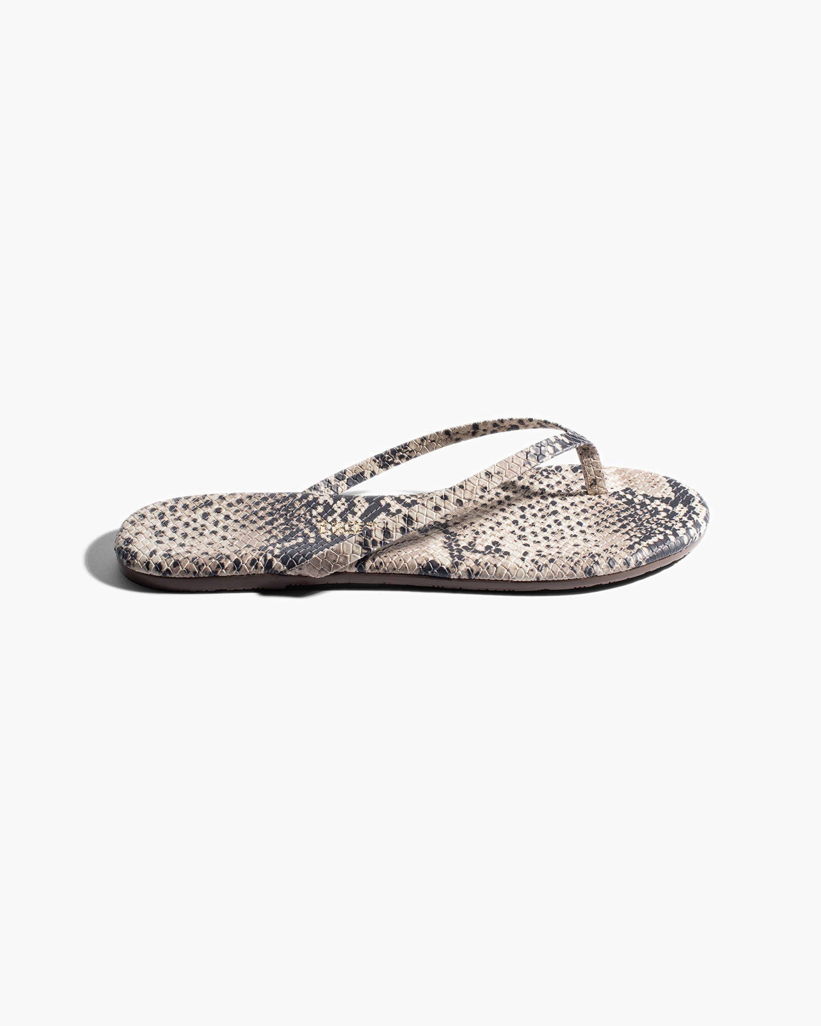 TKEES Lily Vegan Animal Women's Flip Flops Brown Snake | TV3805461