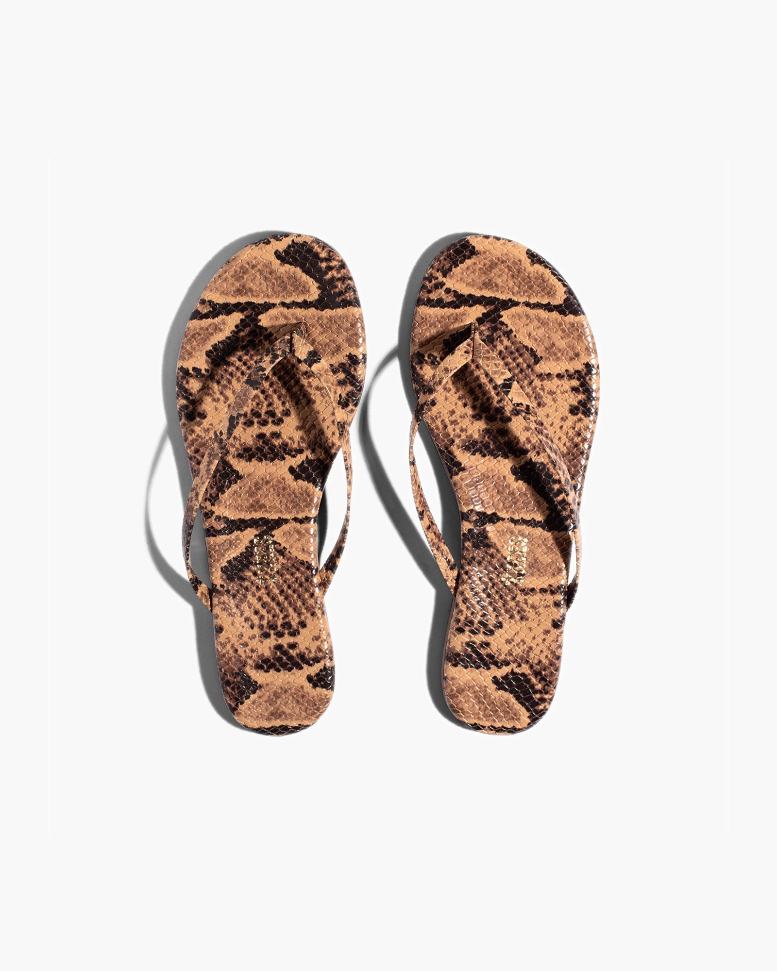 TKEES Lily Vegan Animal Women\'s Flip Flops Snake | WH9418630