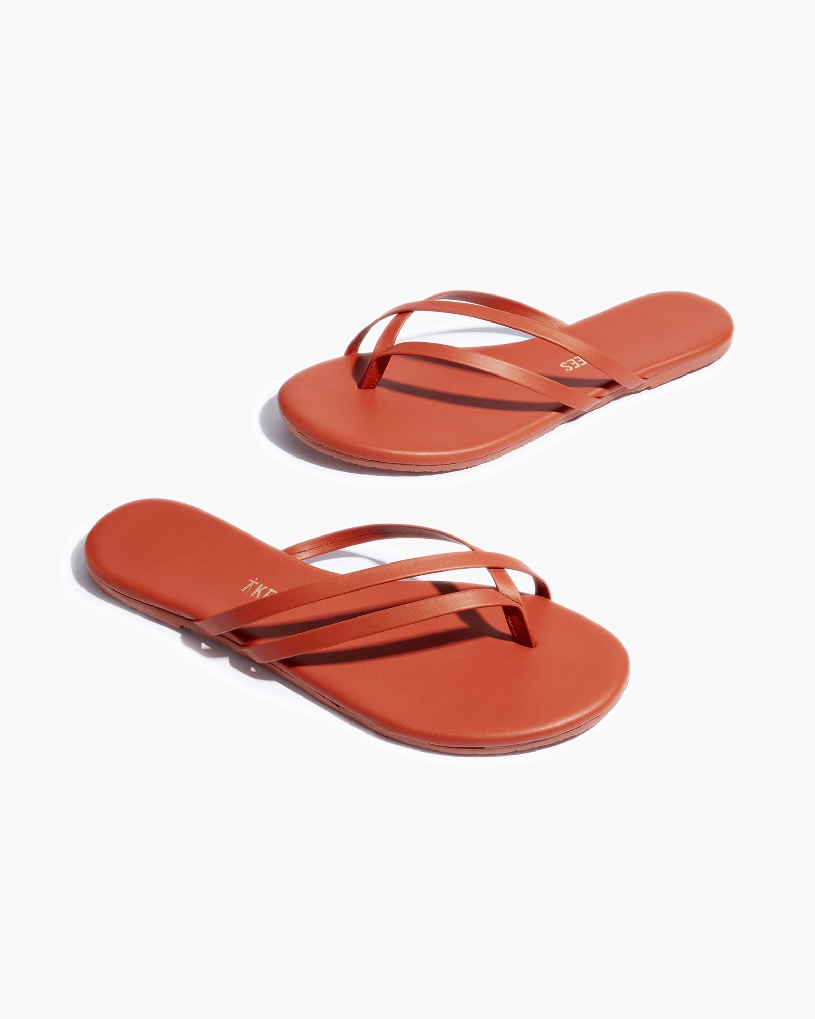 TKEES Liri Women's Flip Flops Red | JM8521379