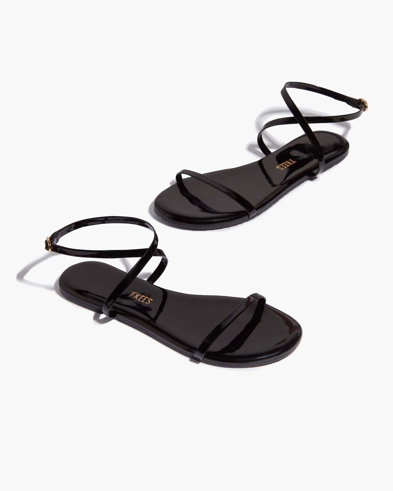 TKEES MJ Glosses Women's Sandals Black | NJ3024517