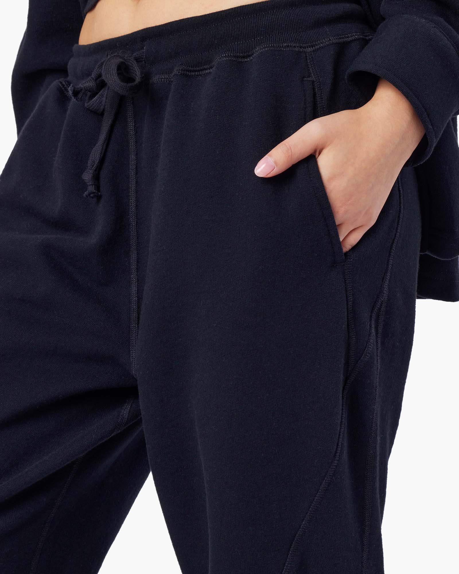 TKEES Panelled Women's Jogger Black | QD1679852