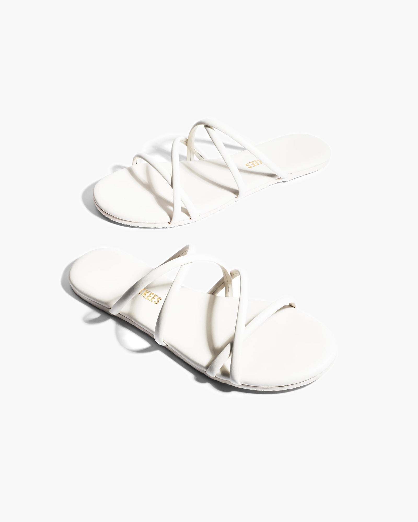 TKEES Sloane Women's Sandals Cream | FL5876309