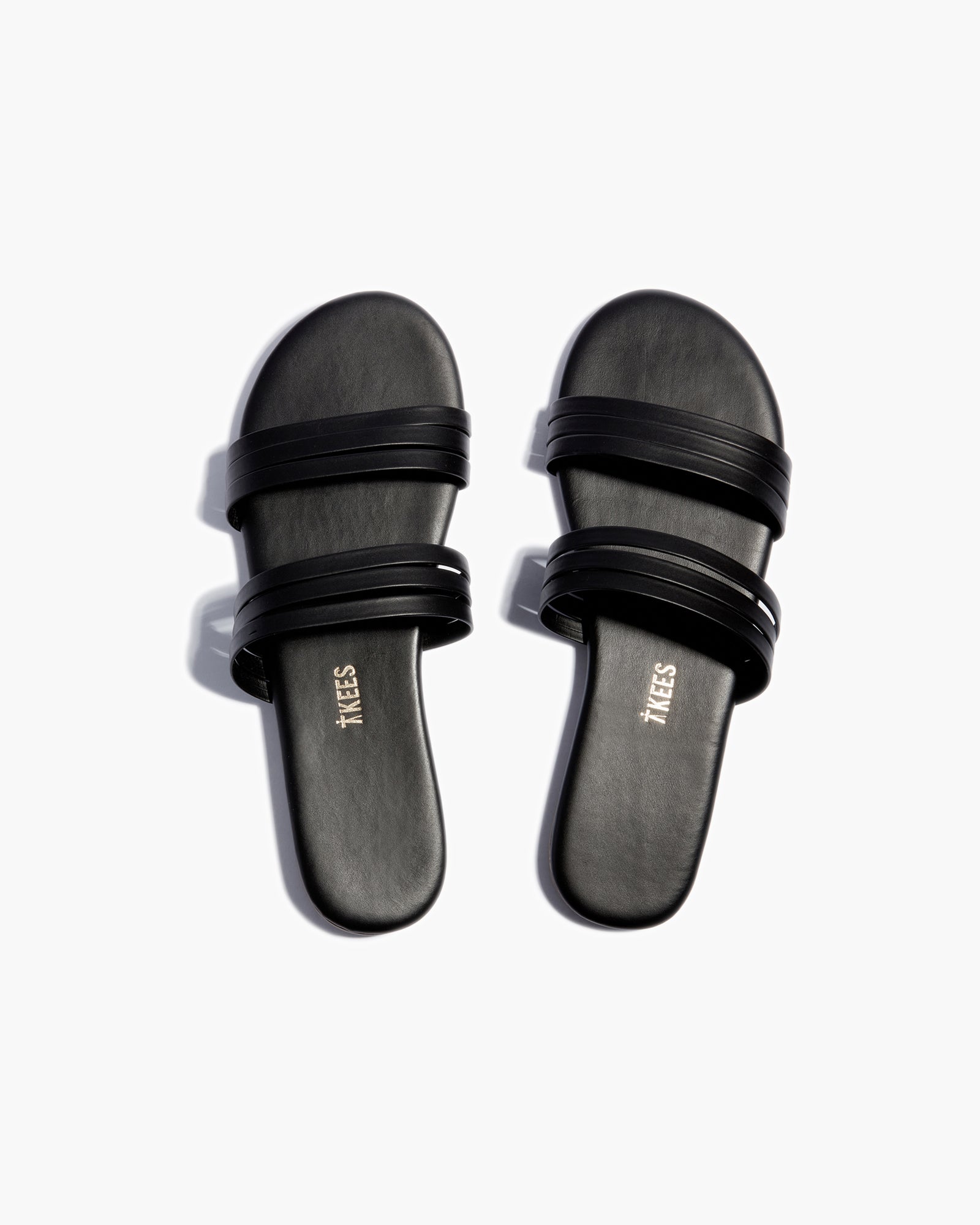 TKEES Allegra Women's Slides Black | VB9327640