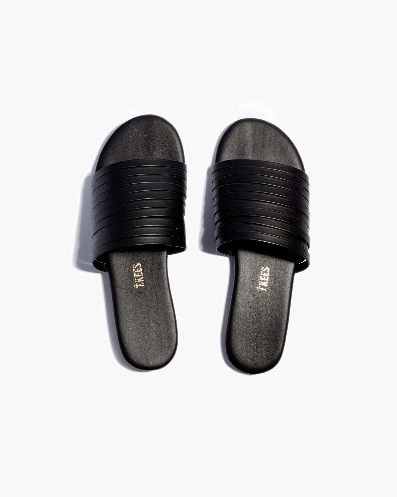 TKEES Avery Women's Slides Black | LC7235194