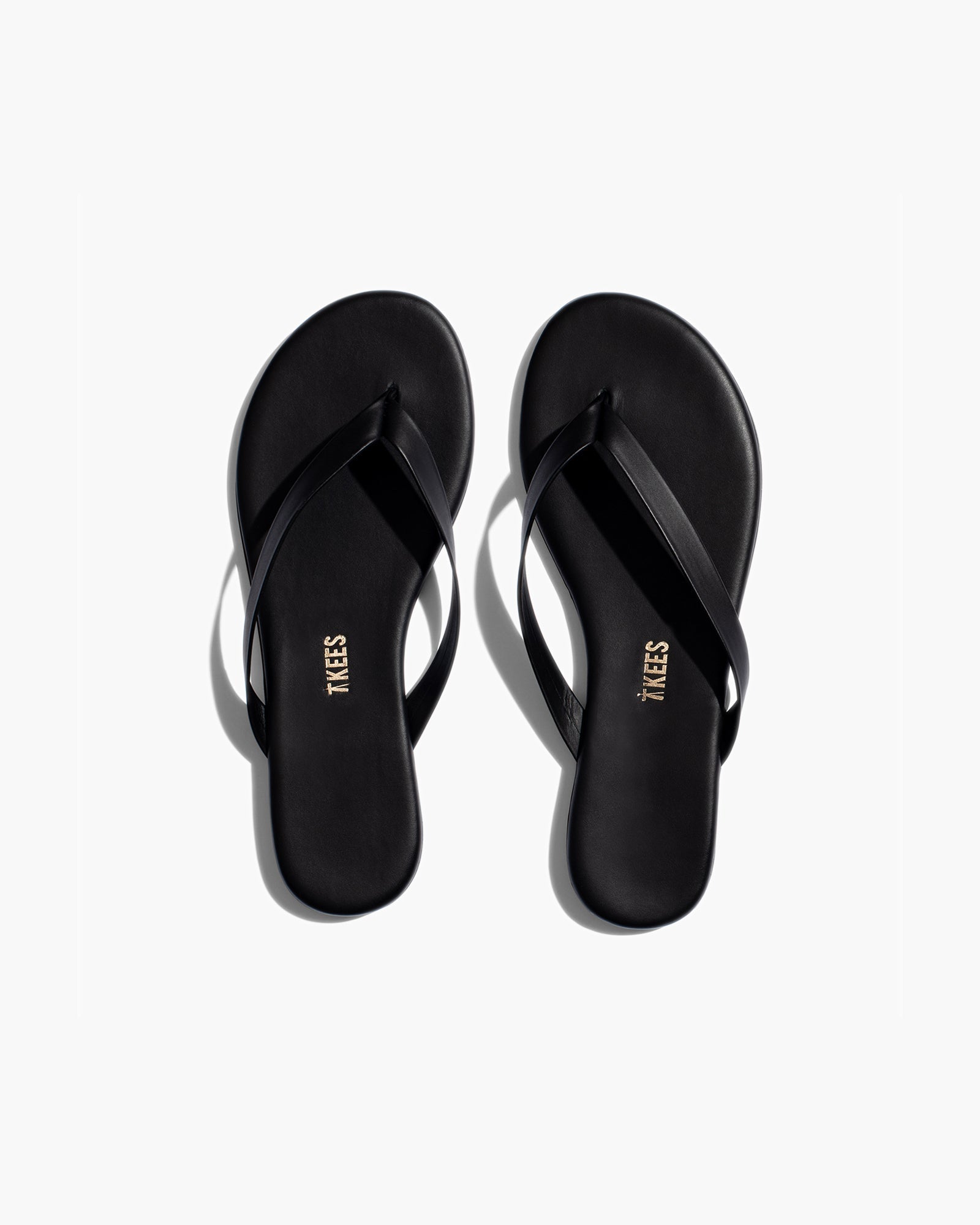 TKEES Boyfriend Vegan Women's Flip Flops Black | DI8429715