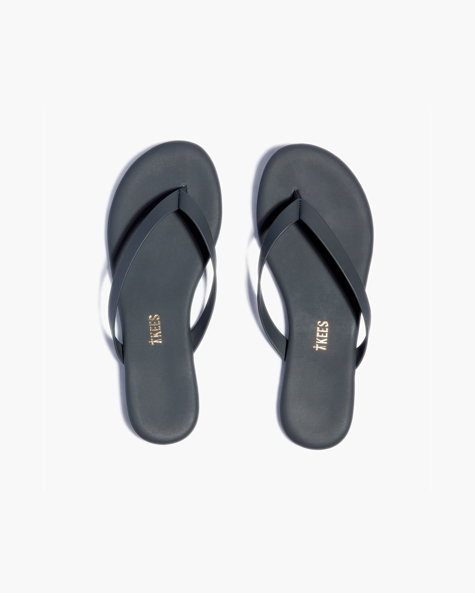 TKEES Boyfriend Vegan Women's Flip Flops Blue | IW3957064