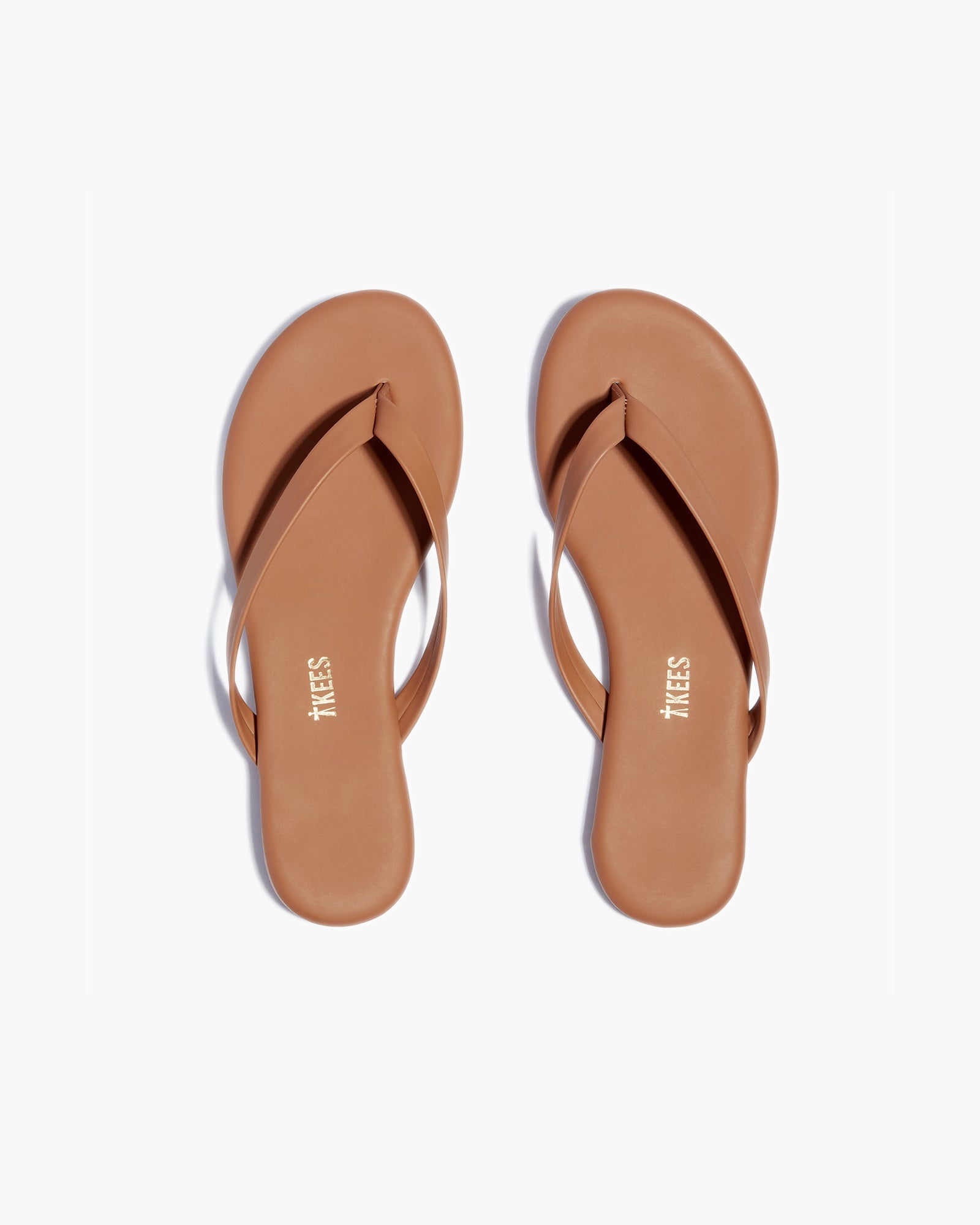 TKEES Boyfriend Vegan Women's Flip Flops Brown | RB9380571