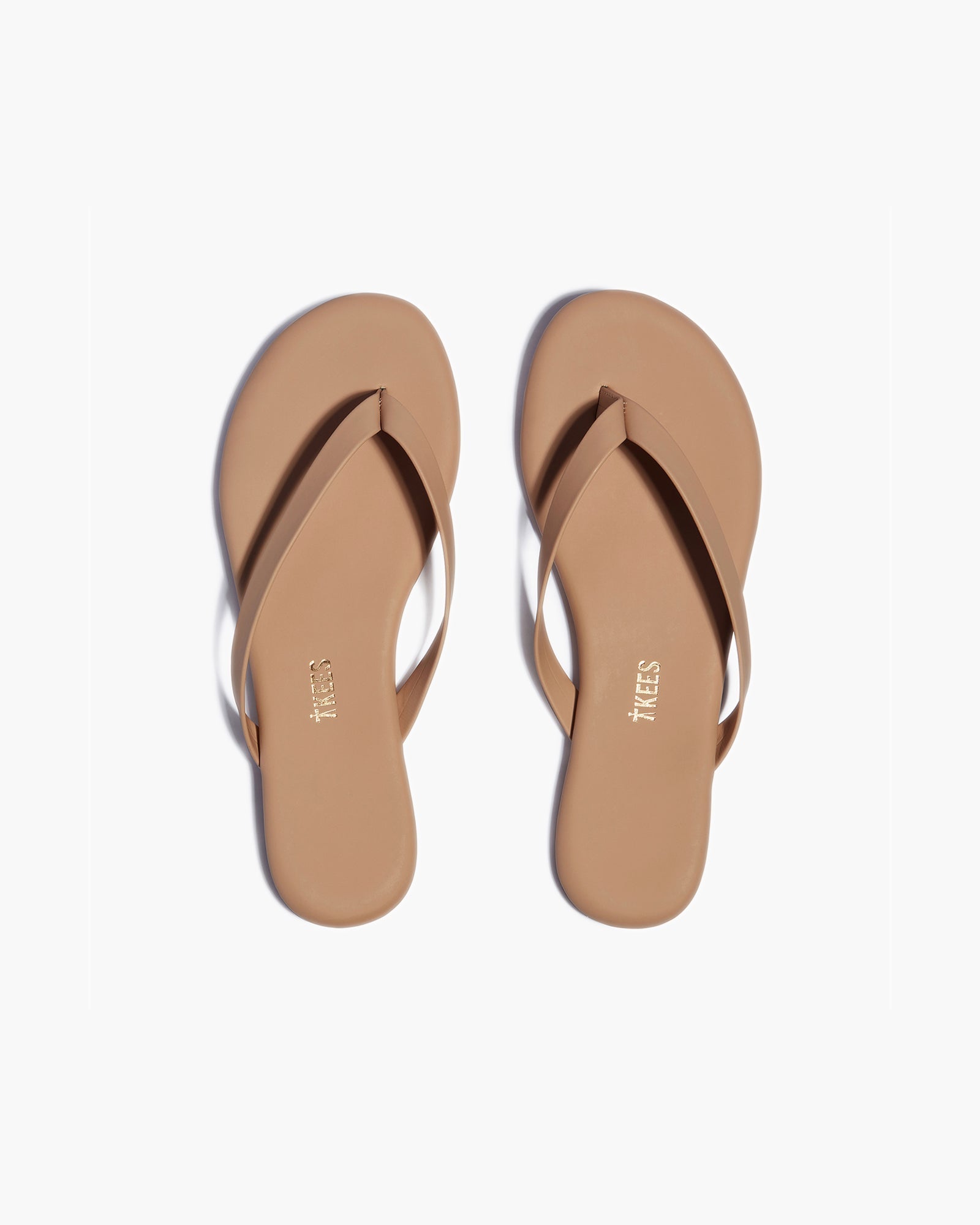 TKEES Boyfriend Vegan Women's Flip Flops Brown | UI1567820